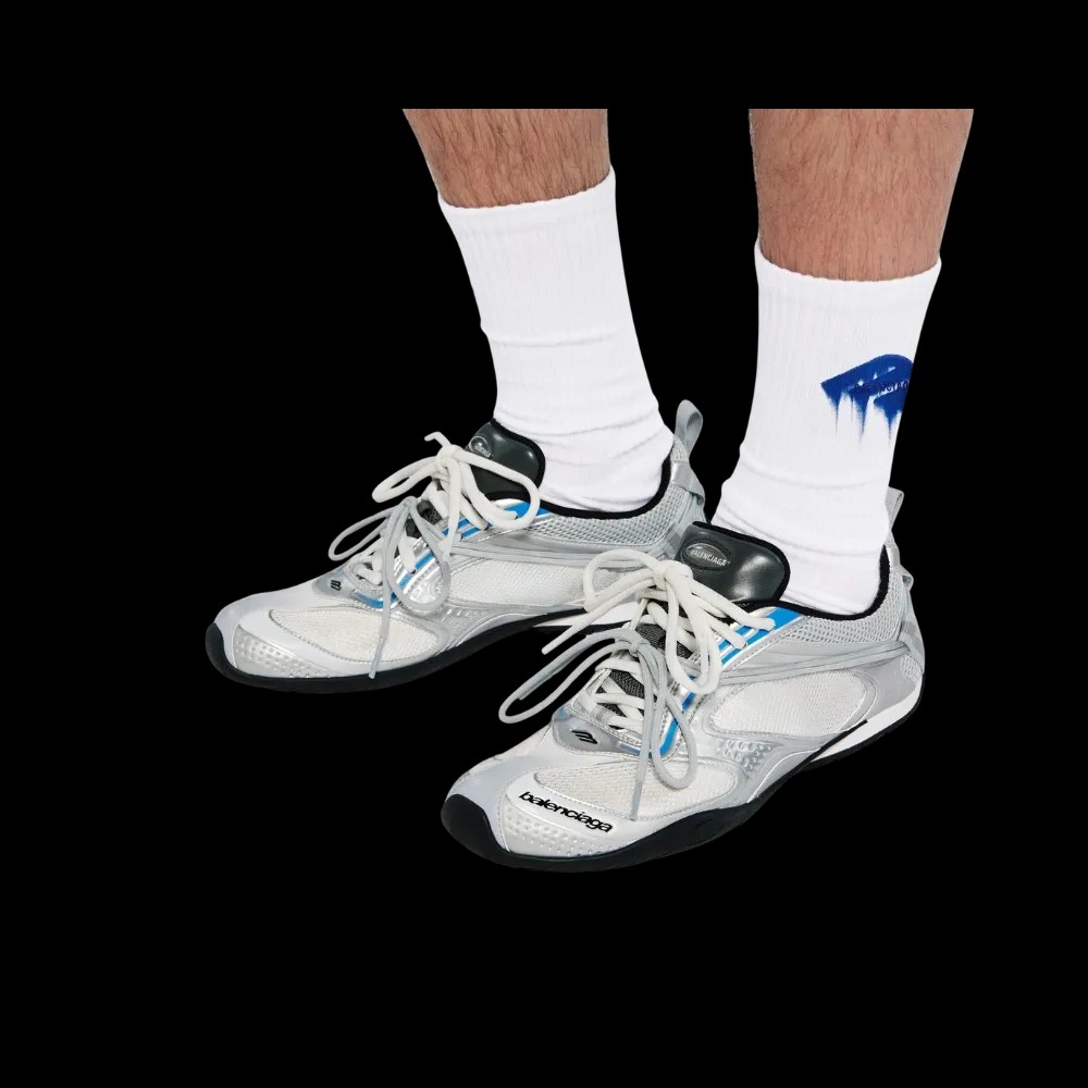 Balenciaga Radar Gradient Lines Sneaker In White - HypeFly India View 4