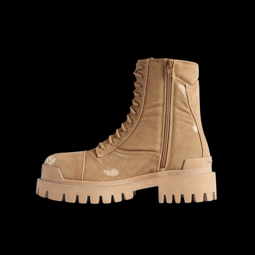 Balenciaga Combat Strike Boot In Brown - HypeFly India View 3