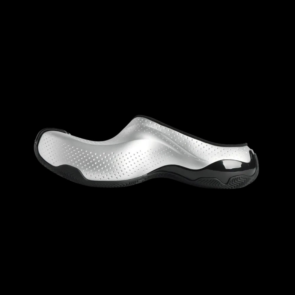 Balenciaga Basketball Mule Sneaker In Silver - HypeFly India View 3