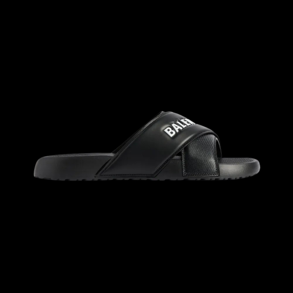 Balenciaga Sporty Pool Slide Sandal In Black - HypeFly India View 1