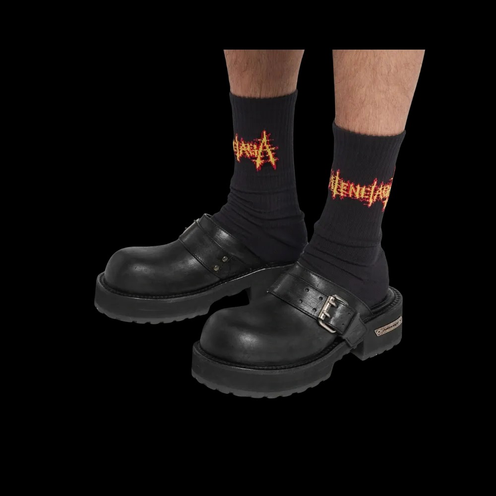 Balenciaga Venom Mule In Black - HypeFly India View 4