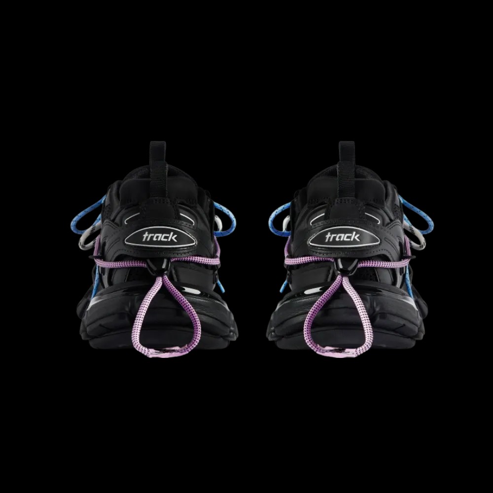 Balenciaga Track Trail Laces Sneaker In Black - HypeFly India View 2