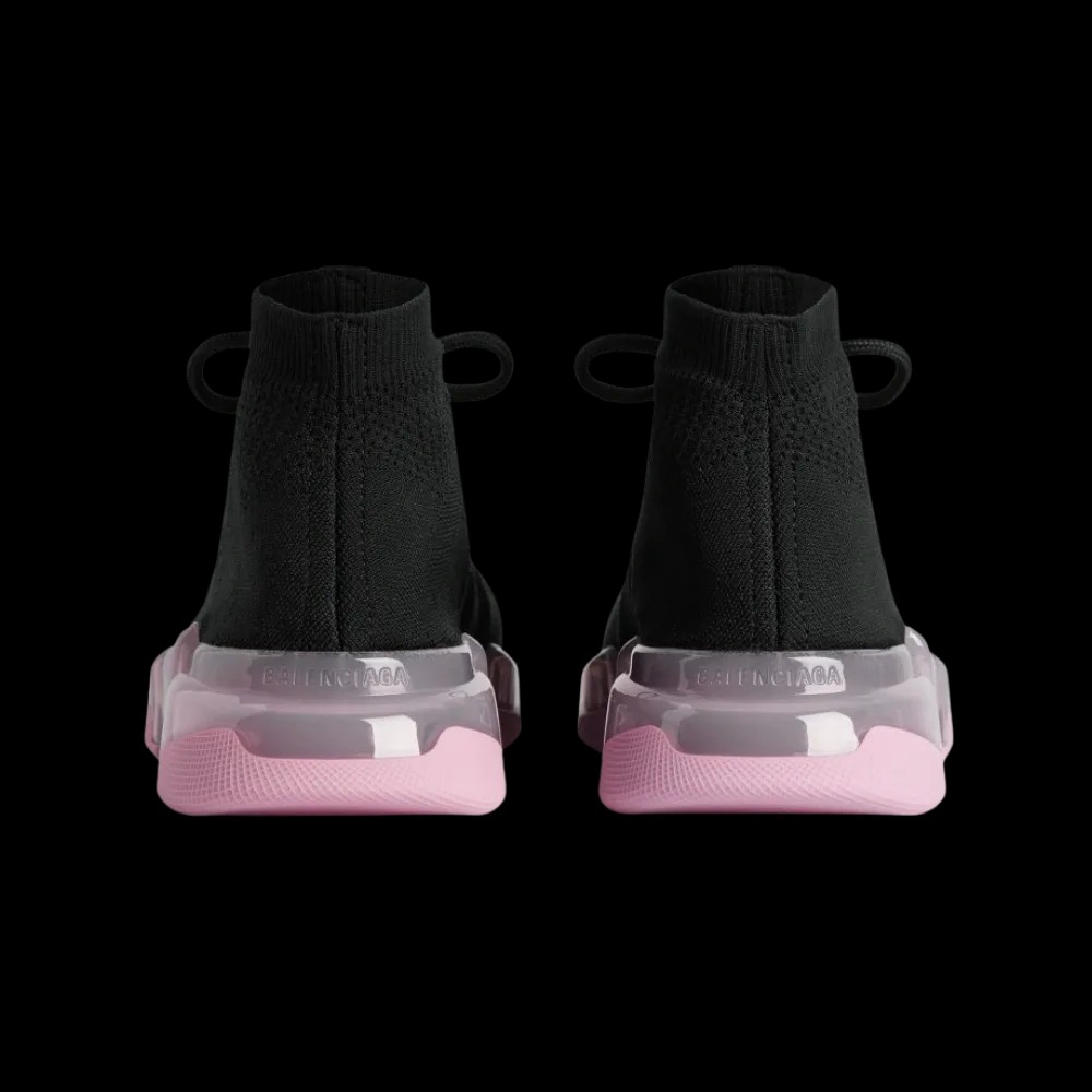 Balenciaga Speed 2.0 Lace Up Full Clear Sole Recycled Knit Sneaker In - HypeFly India View 2
