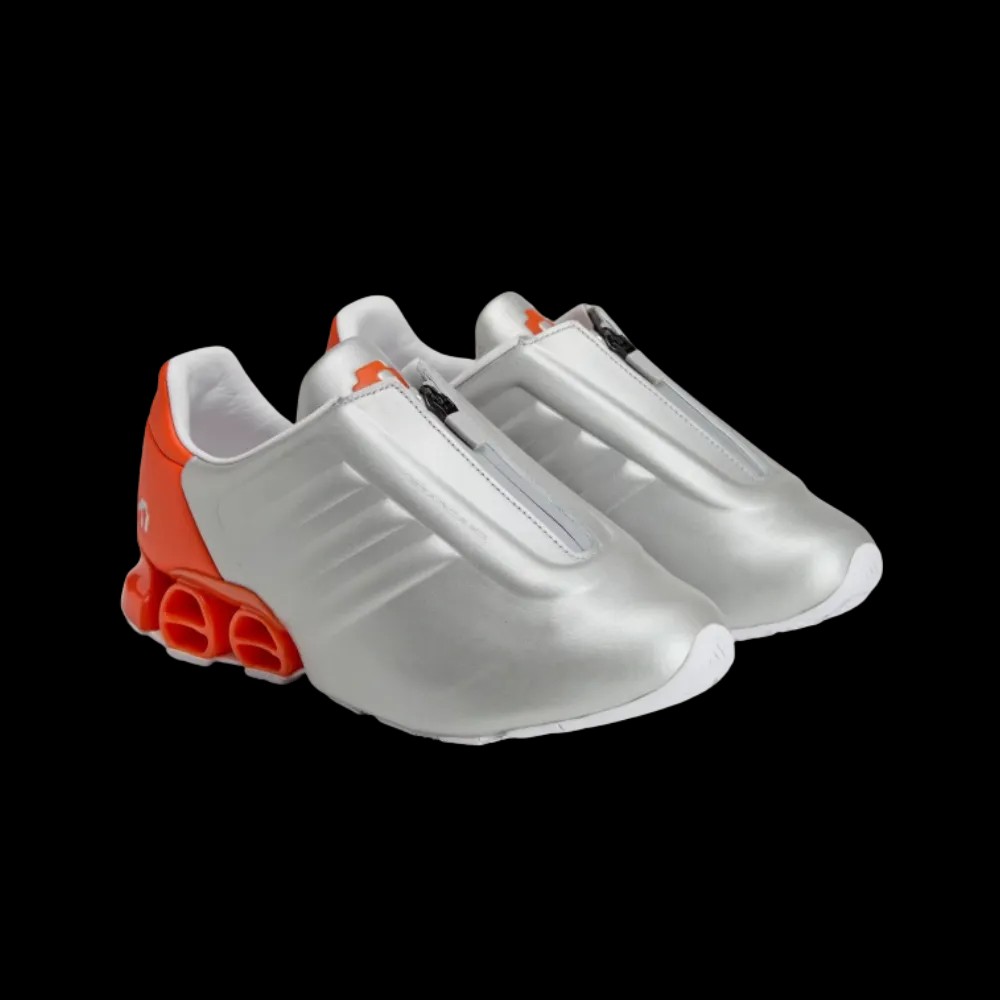 Adidas Megaride S2 Miaou 'Silver Metallic Power Blue Semi Impact Orange - HypeFly India View 5