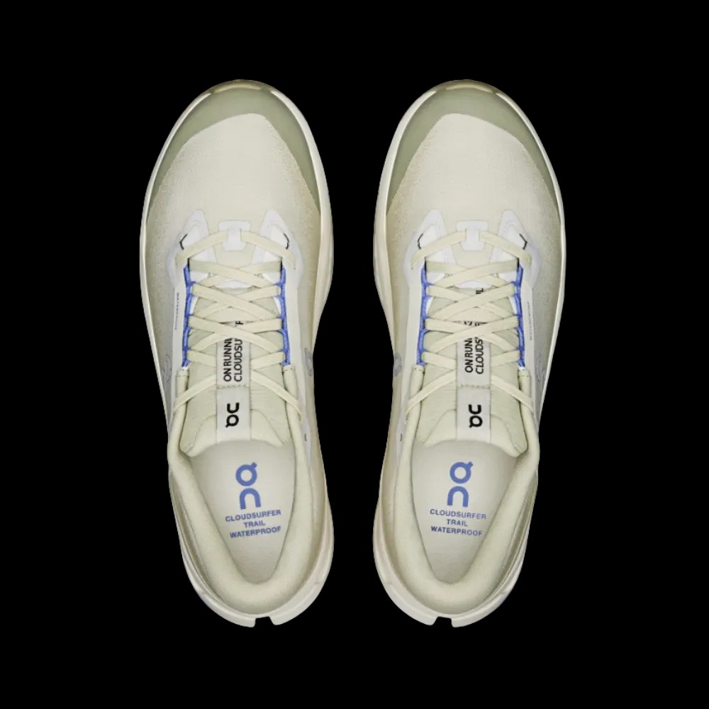 On Running Cloudsurfer Trail 2 Waterproof Ghost Chalk - HypeFly India View 4
