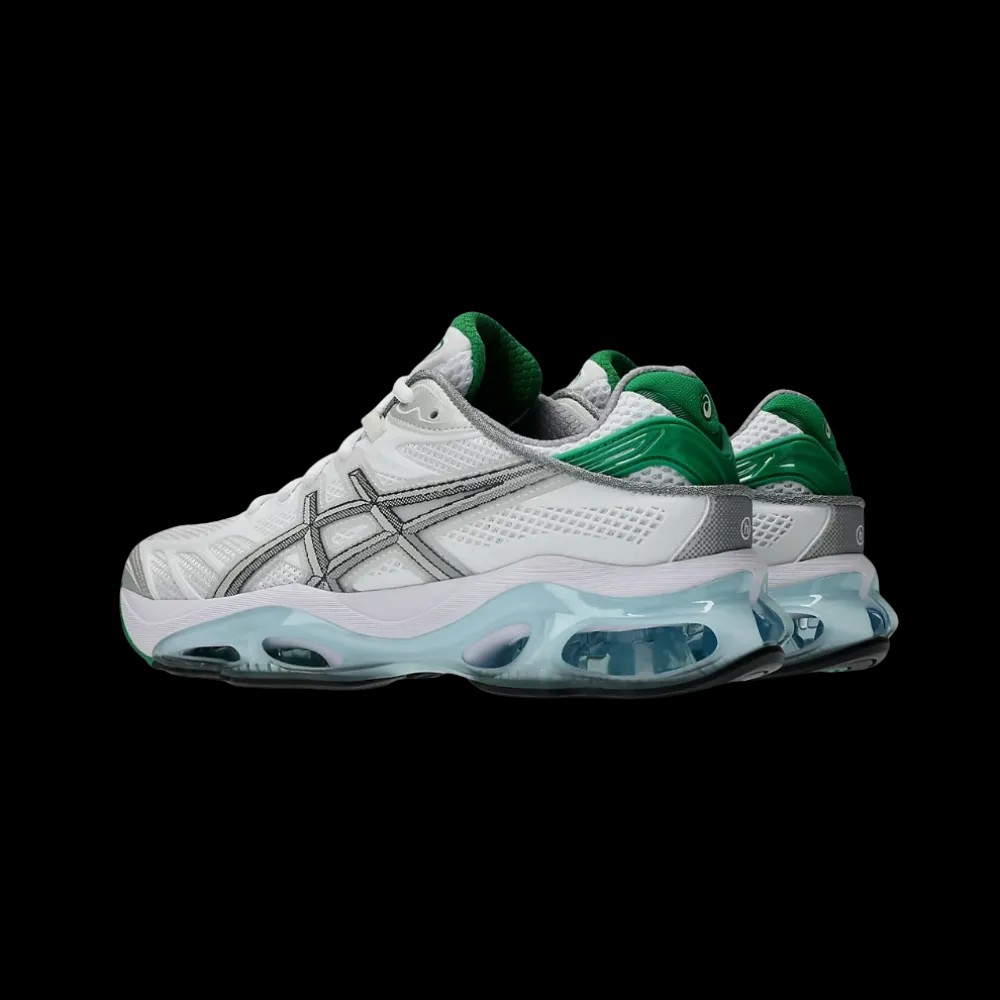 Hidden NY x Asics Gel Kinetic 2.0 'White Green Blue' - HypeFly India View 4