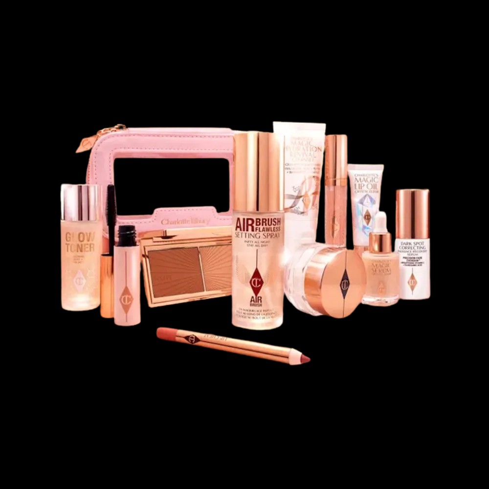 Charlotte Tilbury Mini Glow + Go Travel Beauty Bag - HypeFly India View 1
