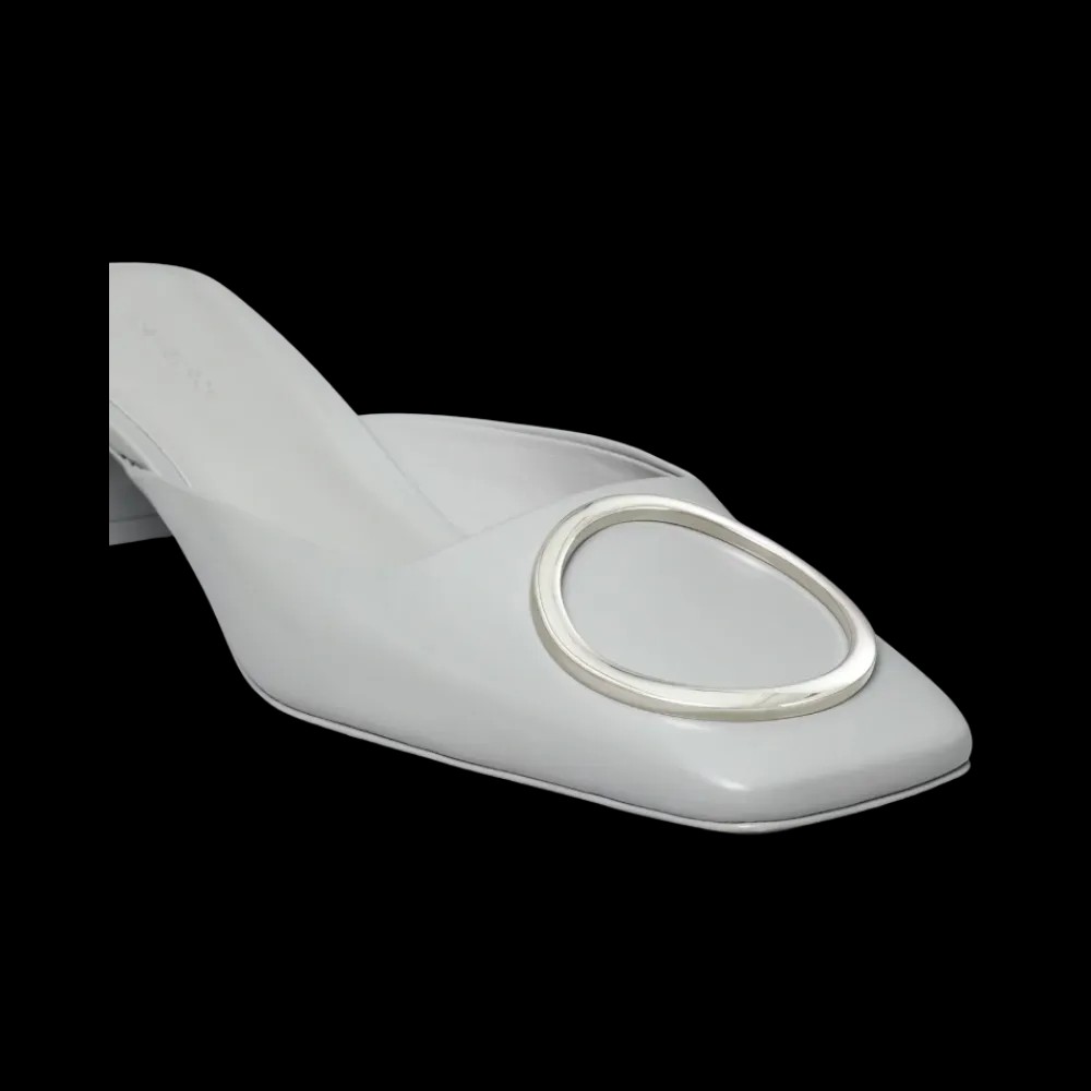 Tory Burch Ring Heeled Mule Silver - HypeFly India View 4