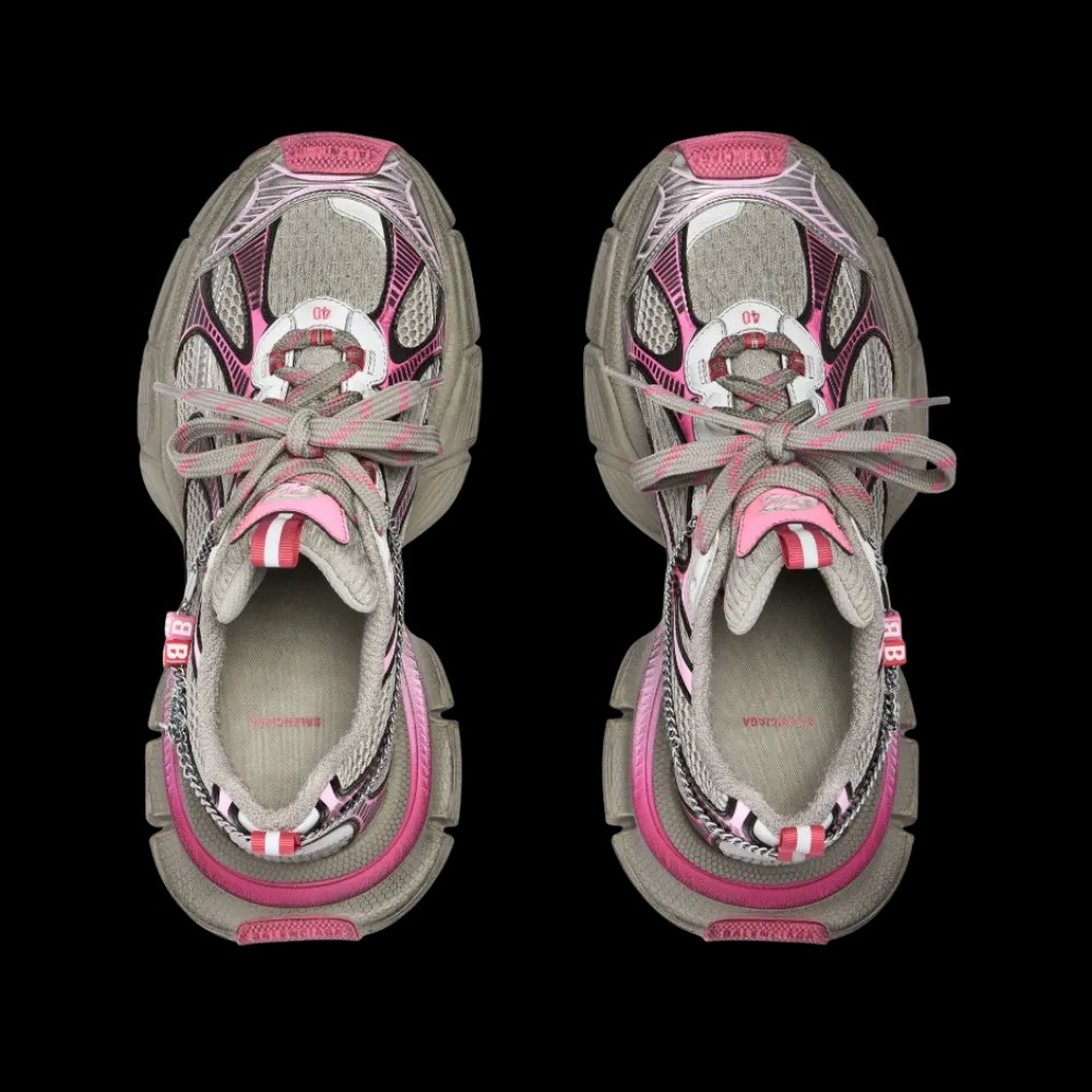Balenciaga 3XL Gradient Sneaker With Charms In Pink - HypeFly India View 5