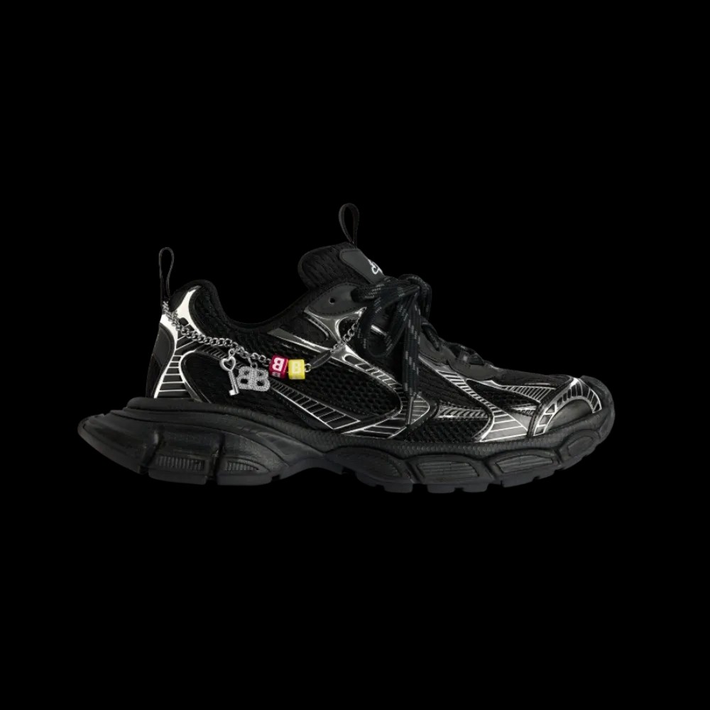 Balenciaga 3XL Sneaker With Charms In Black - HypeFly India View 1