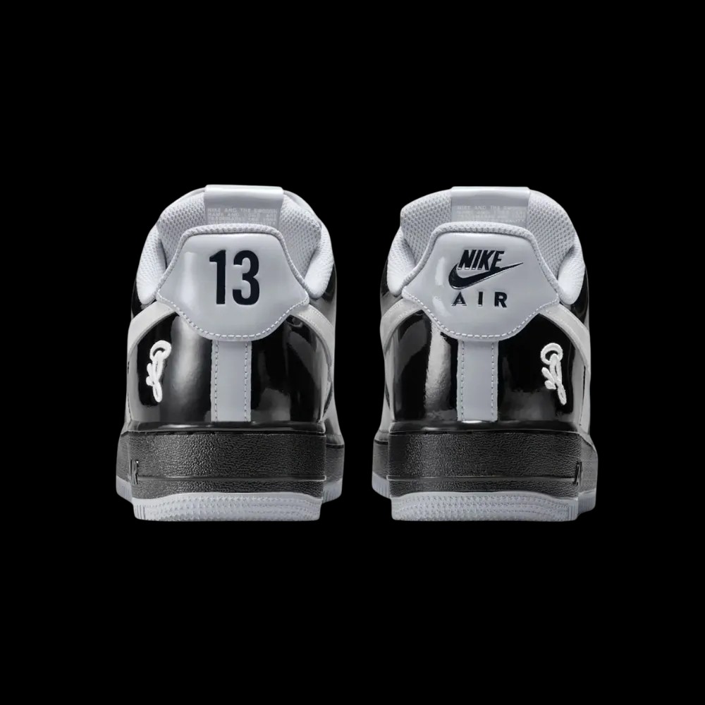 Central Cee x Nike Air Force 1 Low 'Black White Smoke Grey' - HypeFly India View 2