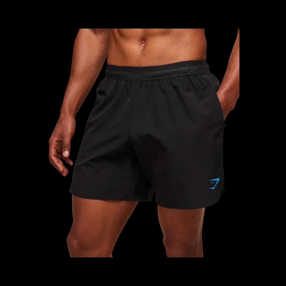 GymShark Fit Repeat 6" Shorts Black - HypeFly India View 5