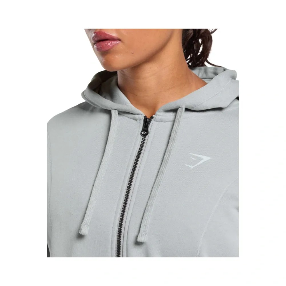 Gymshark Power Hoodie Silver Grey - HypeFly India View 6