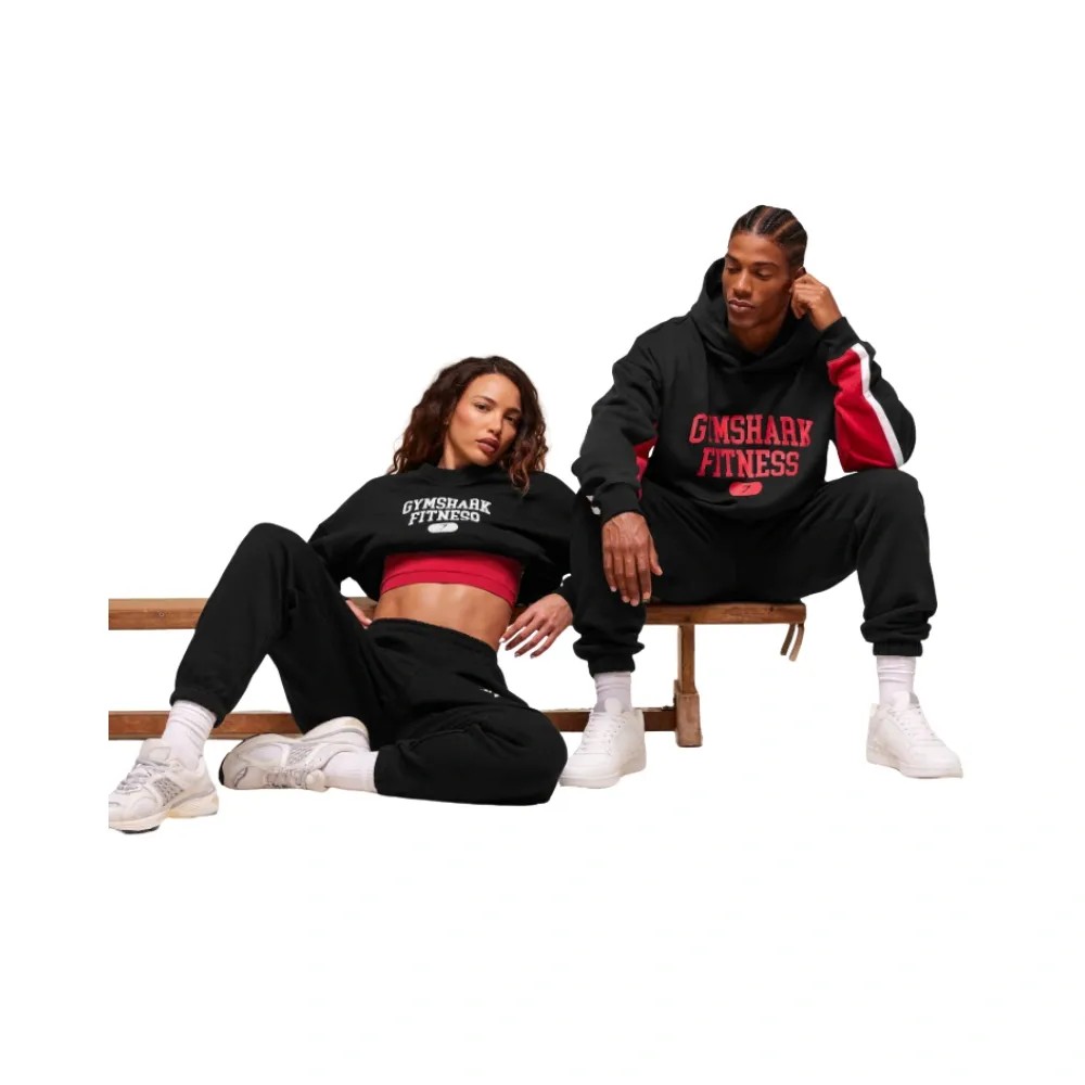 Gymshark Varsity Graphic Pullover Black  - HypeFly India View 5