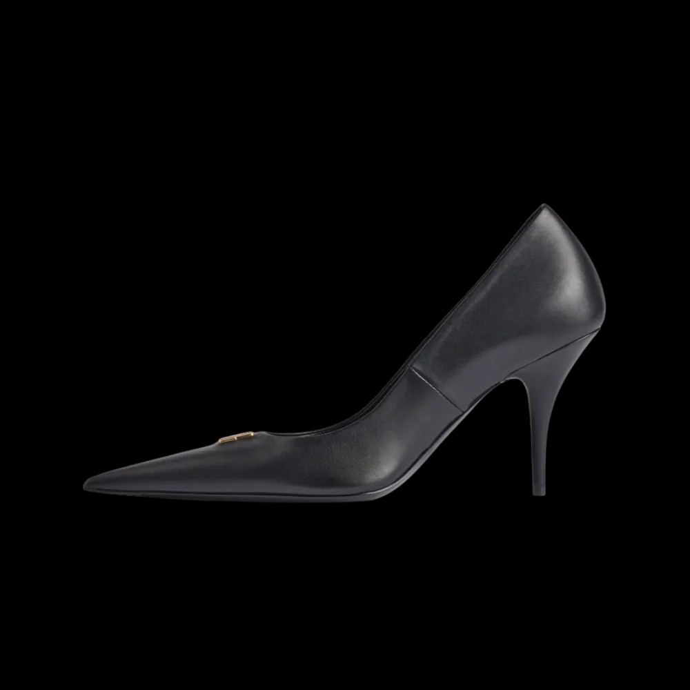 Balenciaga Avenue BB Editor Pump In Black - HypeFly India View 3