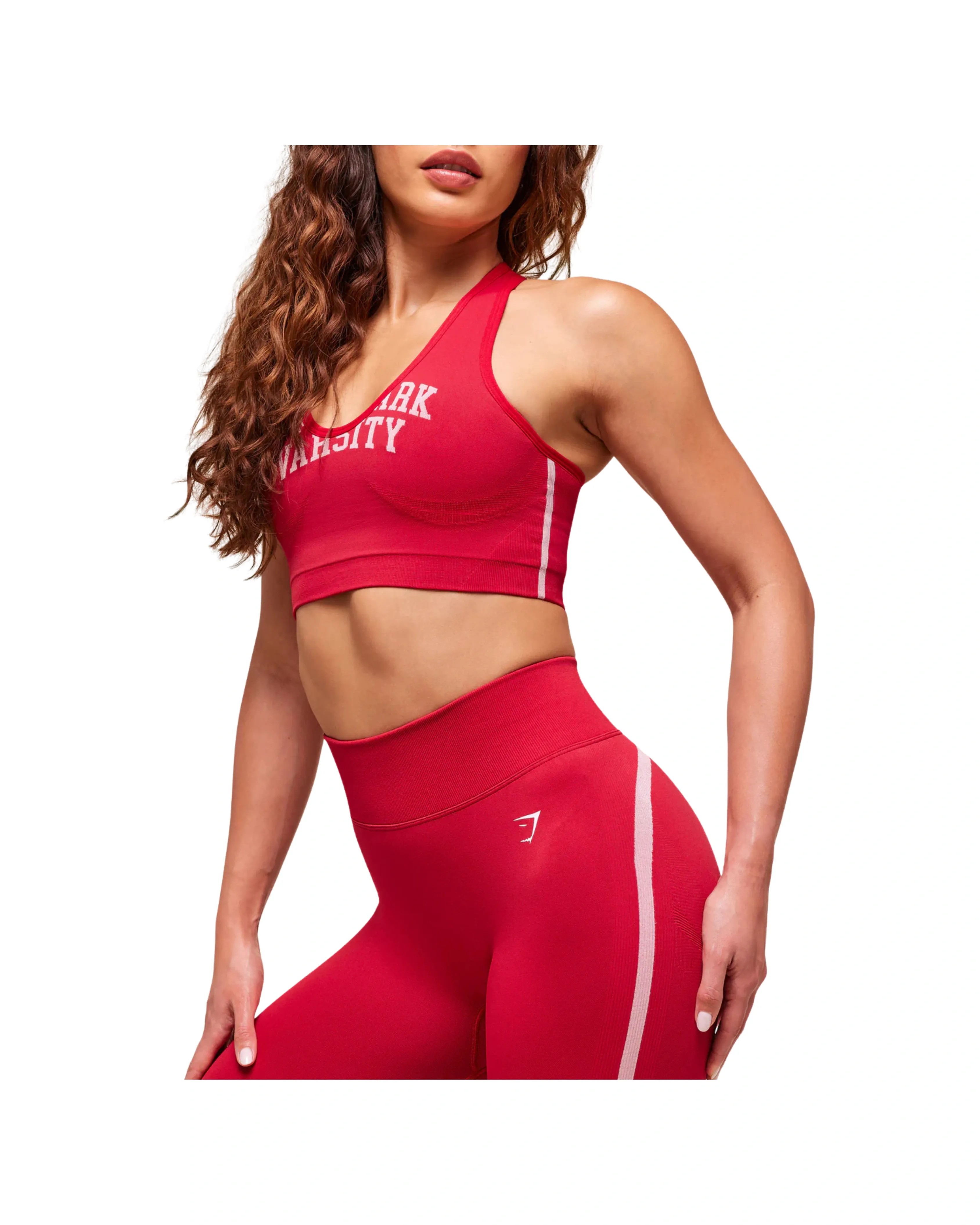 Gyshark Lift Varsity Seamless Tank Carmine Red - HypeFly India View 5