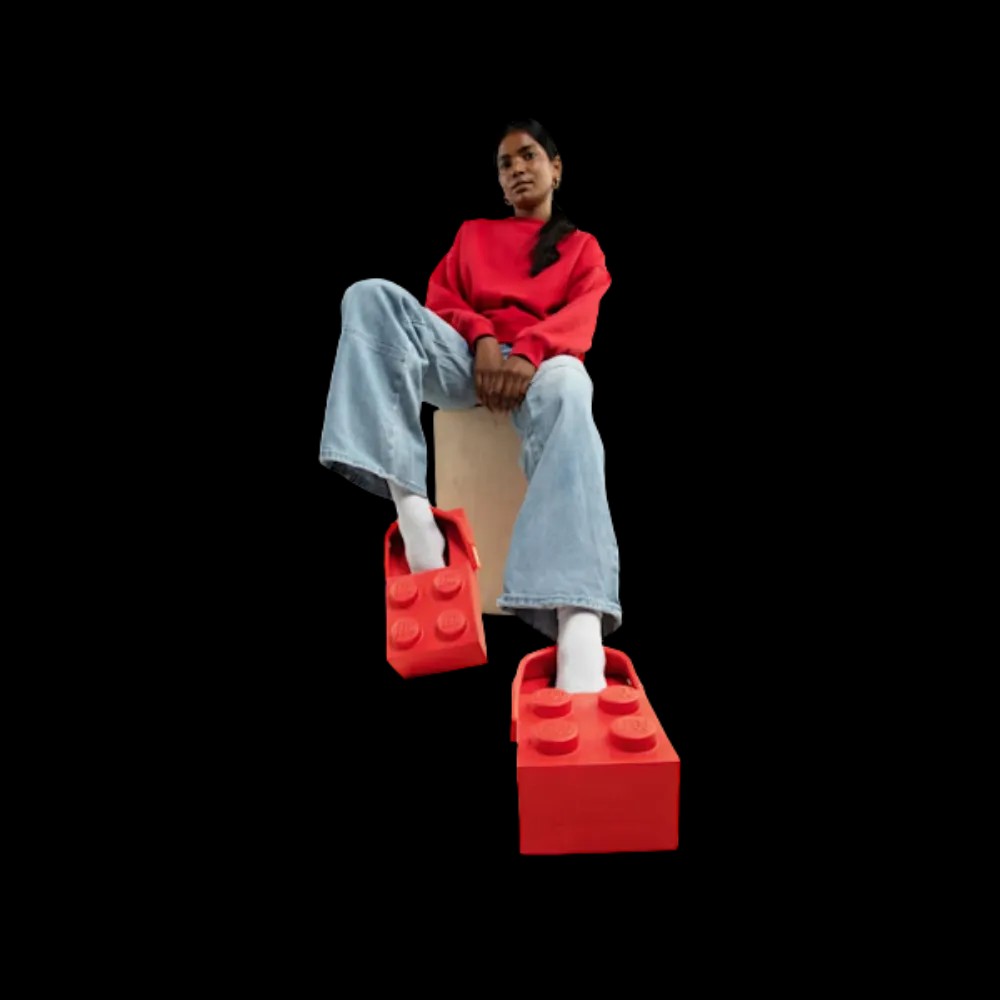 Lego x Crocs Brick Clog 'Bright Red' - HypeFly India View 5