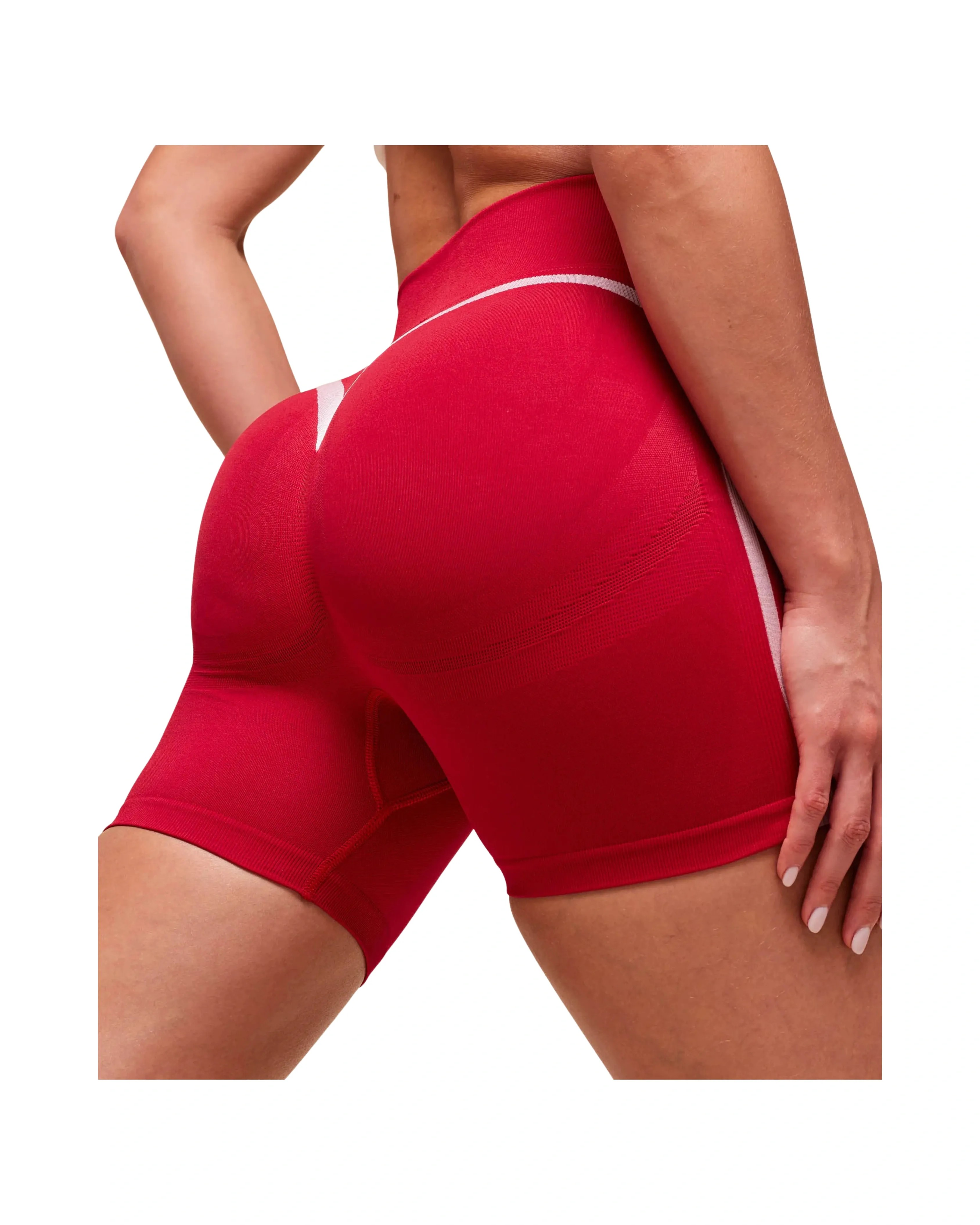 Gymshark Lift Varsity Seamless Short Carmine Red - HypeFly India View 5