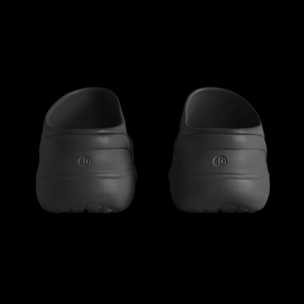 Balenciaga Pool Crocs Slide Sandal In Black - HypeFly India View 2