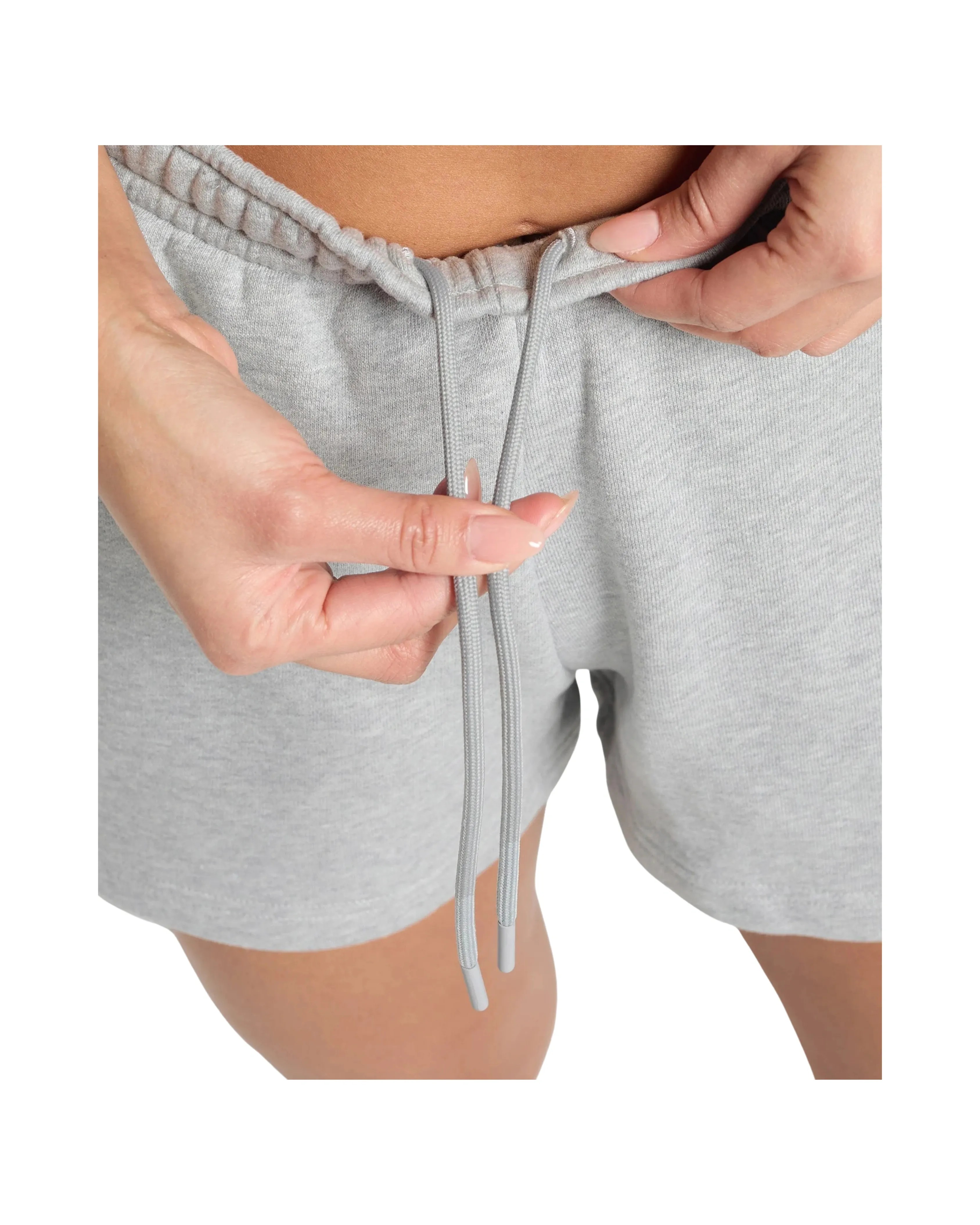 Gymshark Rest Day Sweats 2.0 Shorts regular fit Light Grey Core Marl - HypeFly India View 5