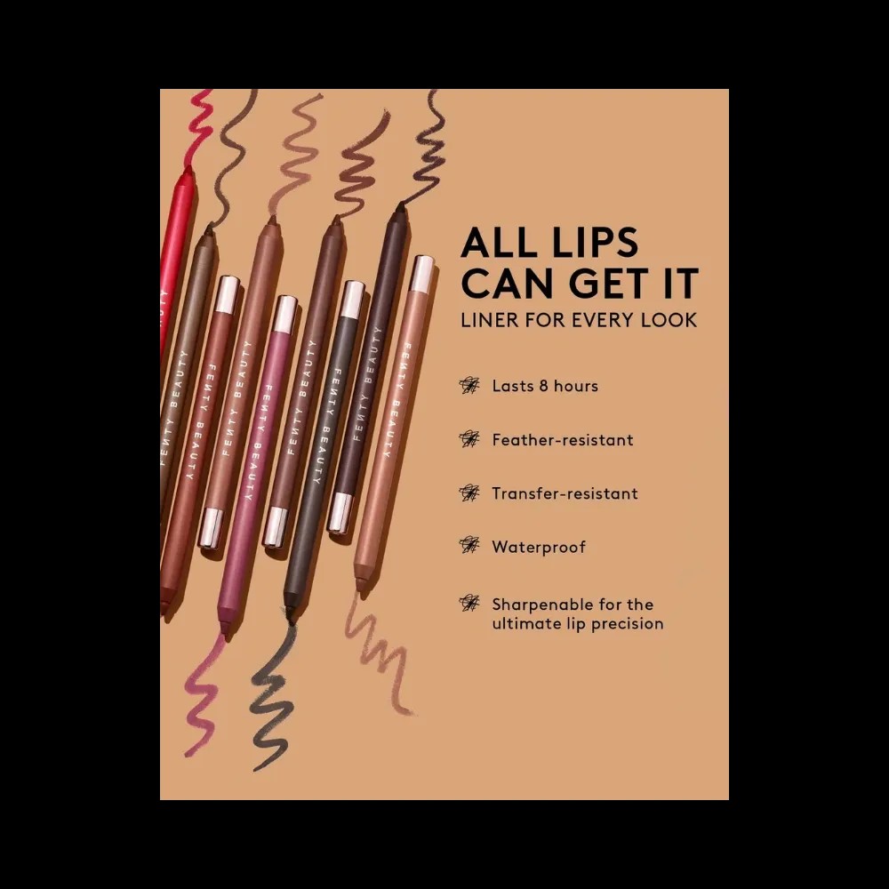 Fenty Trace'd Out Longwear Waterproof Pencil Lip Liner Bored Heaux - HypeFly India View 5