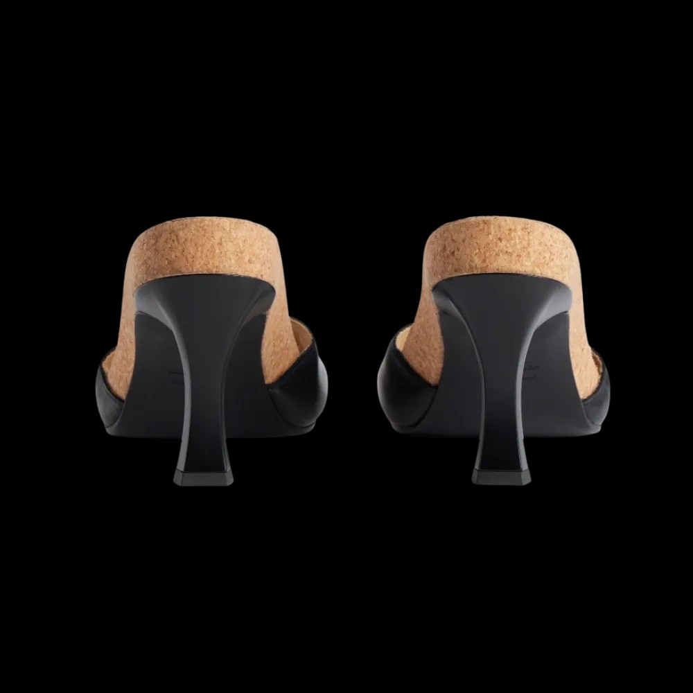 Balenciaga I Scholl Sandal In Black - HypeFly India View 2