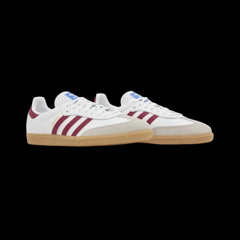 Adidas Samba OG 'White Burgundy Gum' - HypeFly India View 5