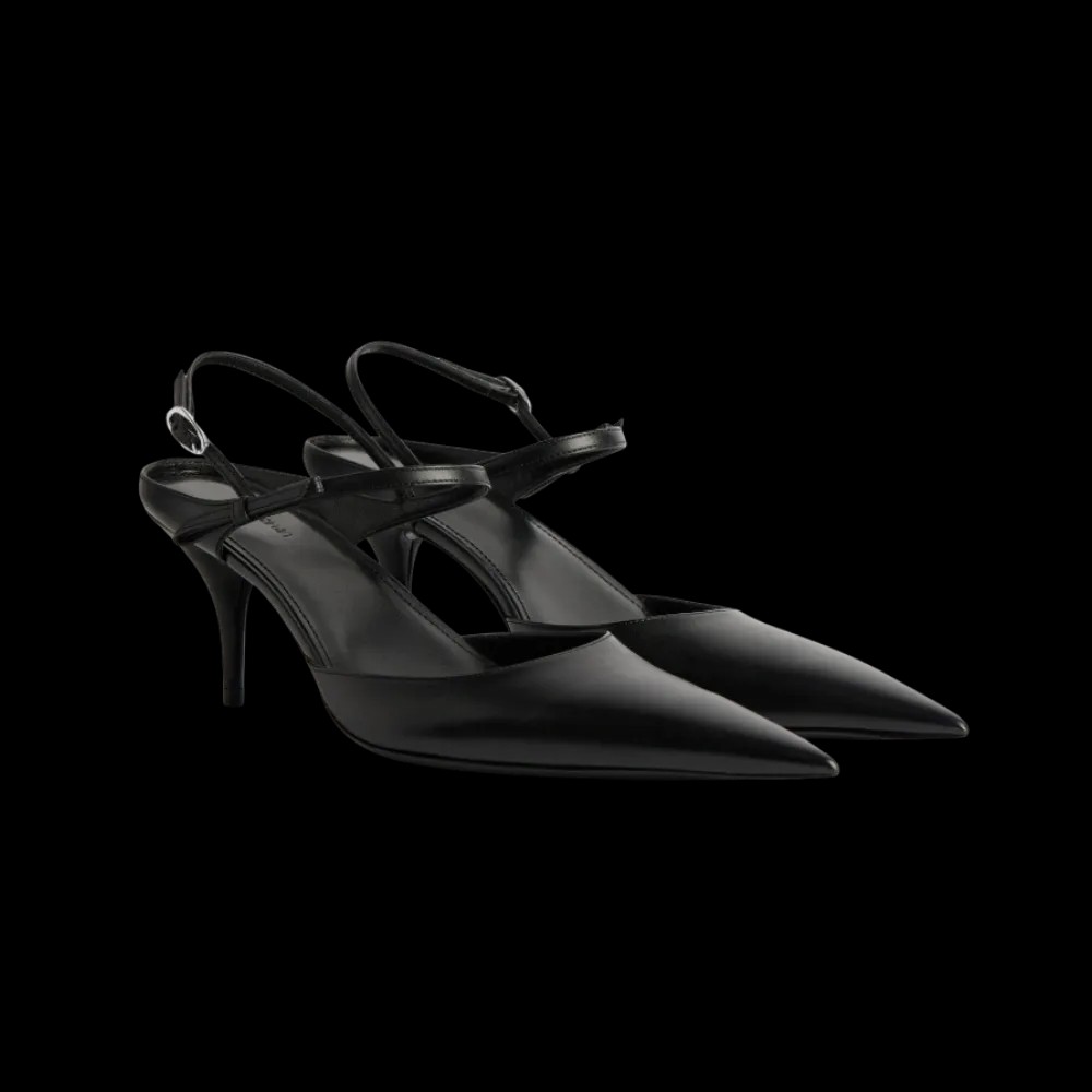 Balenciaga Avenue Bow Slingback In Black - HypeFly India View 5