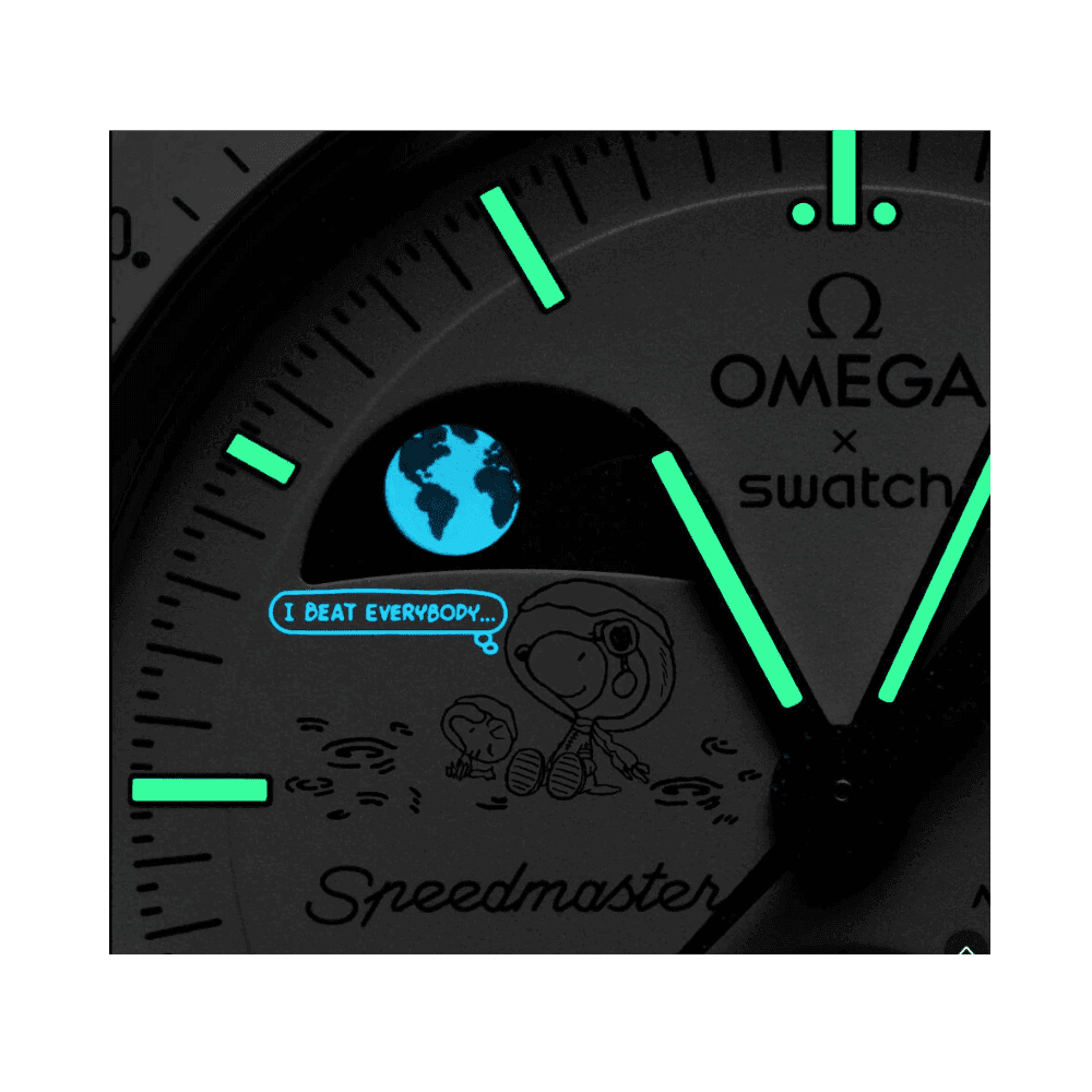 Moonswatch Mission To Earthphase Moonshine Gold "Cold Moon" - HypeFly India View 4