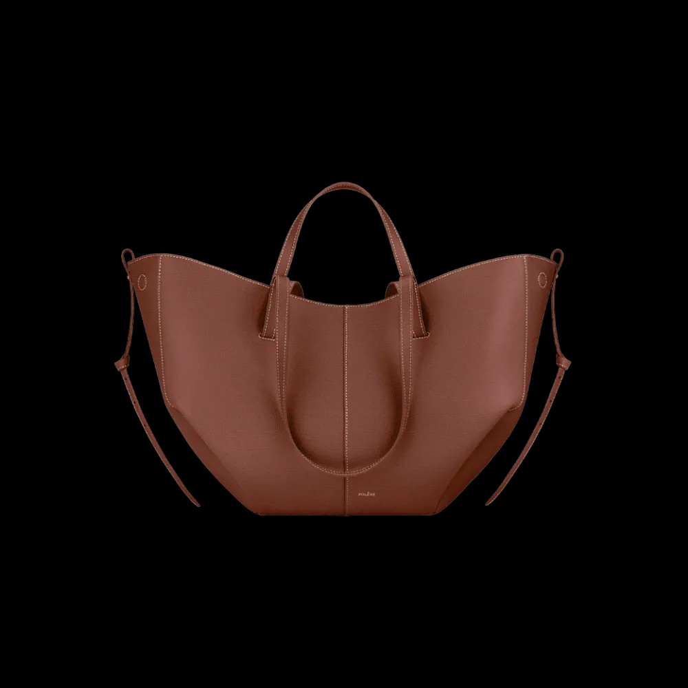 Polene Cyme Textured Cognac - HypeFly India View 1