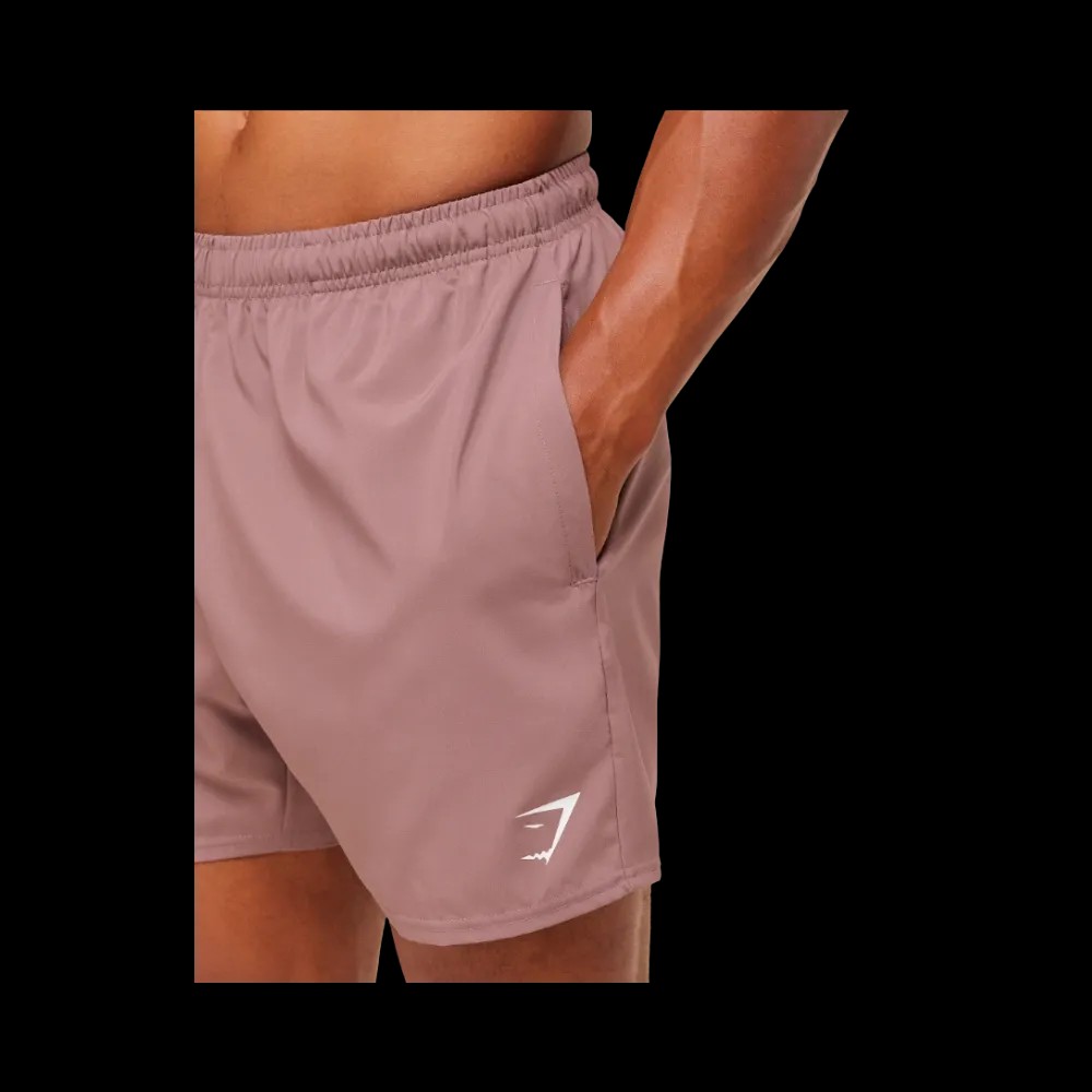 Gymshark Arrival 5" Shorts Chestnut Pink - HypeFly India View 4