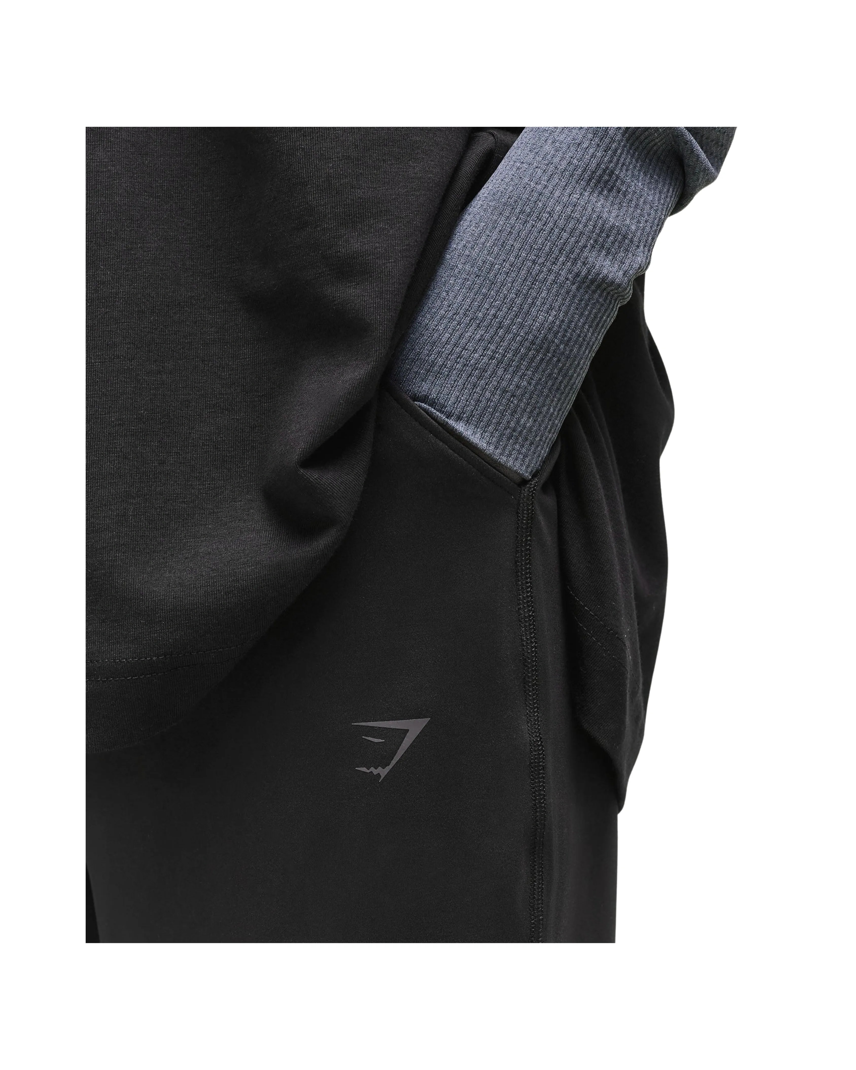 Gymshark Covered Joggers Black - HypeFly India View 5