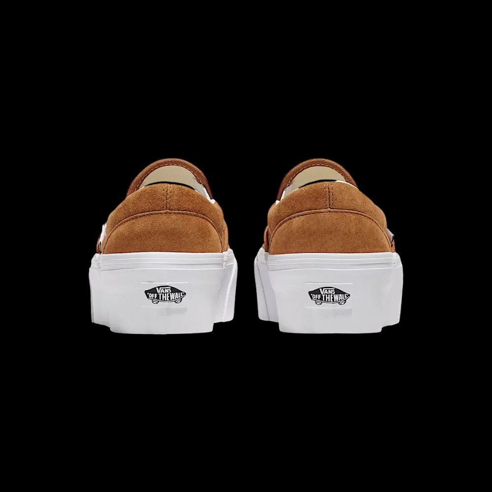 Vans Classic Slip-On Platform Shoe Chipmunk Brown - HypeFly India View 3