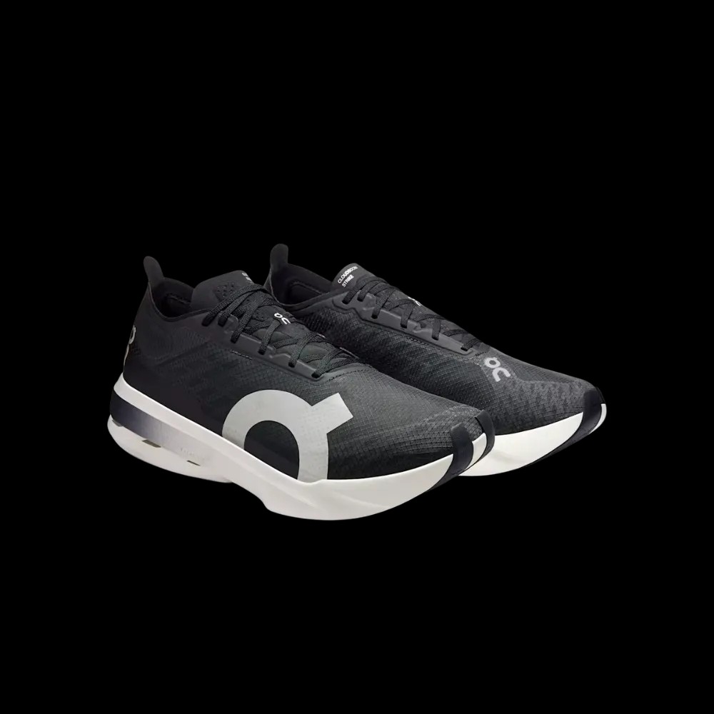 On Running Cloudboom Strike Black White - HypeFly India View 5