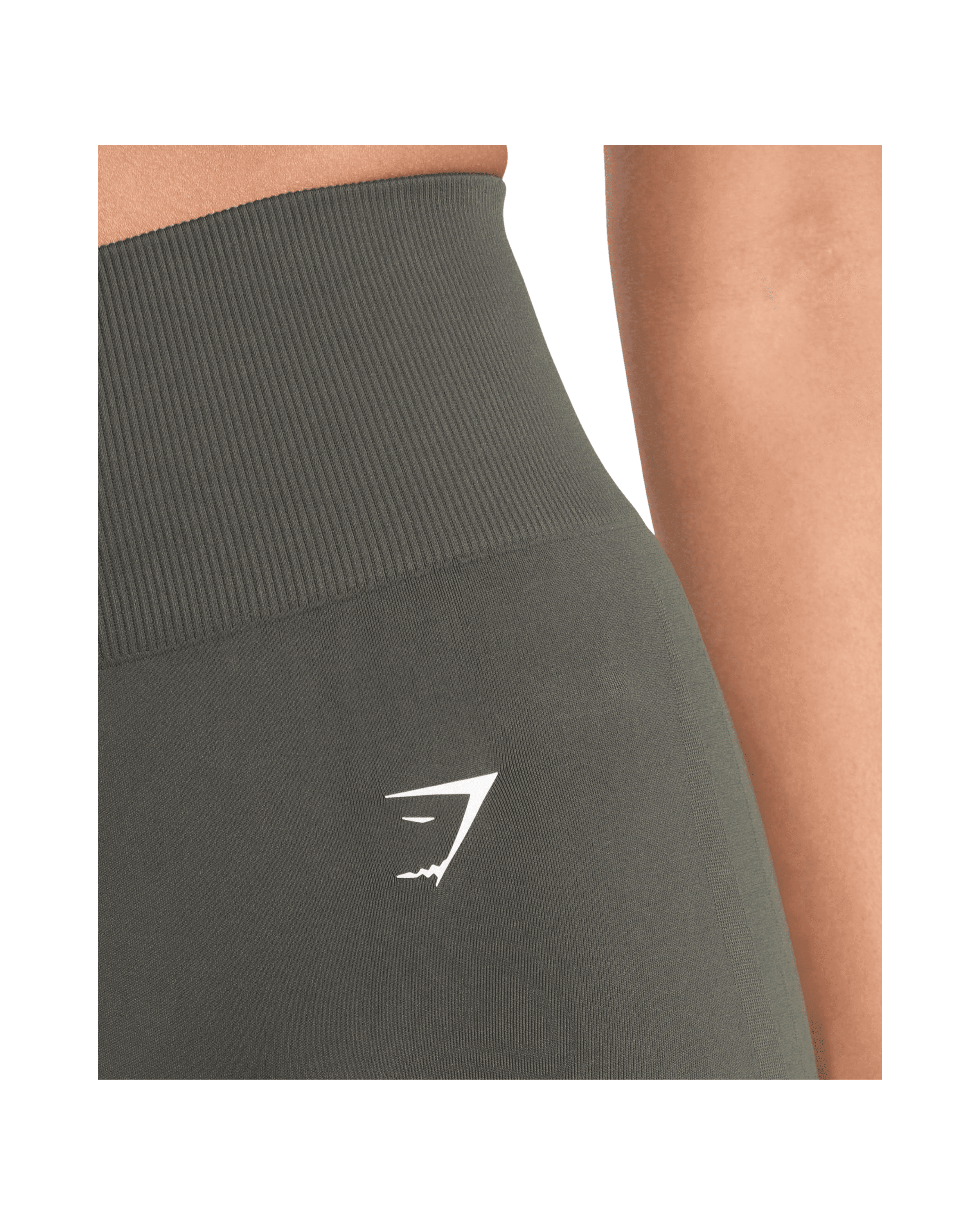 Gymshark Everyday Seamless Shorts Strength Green - HypeFly India View 5