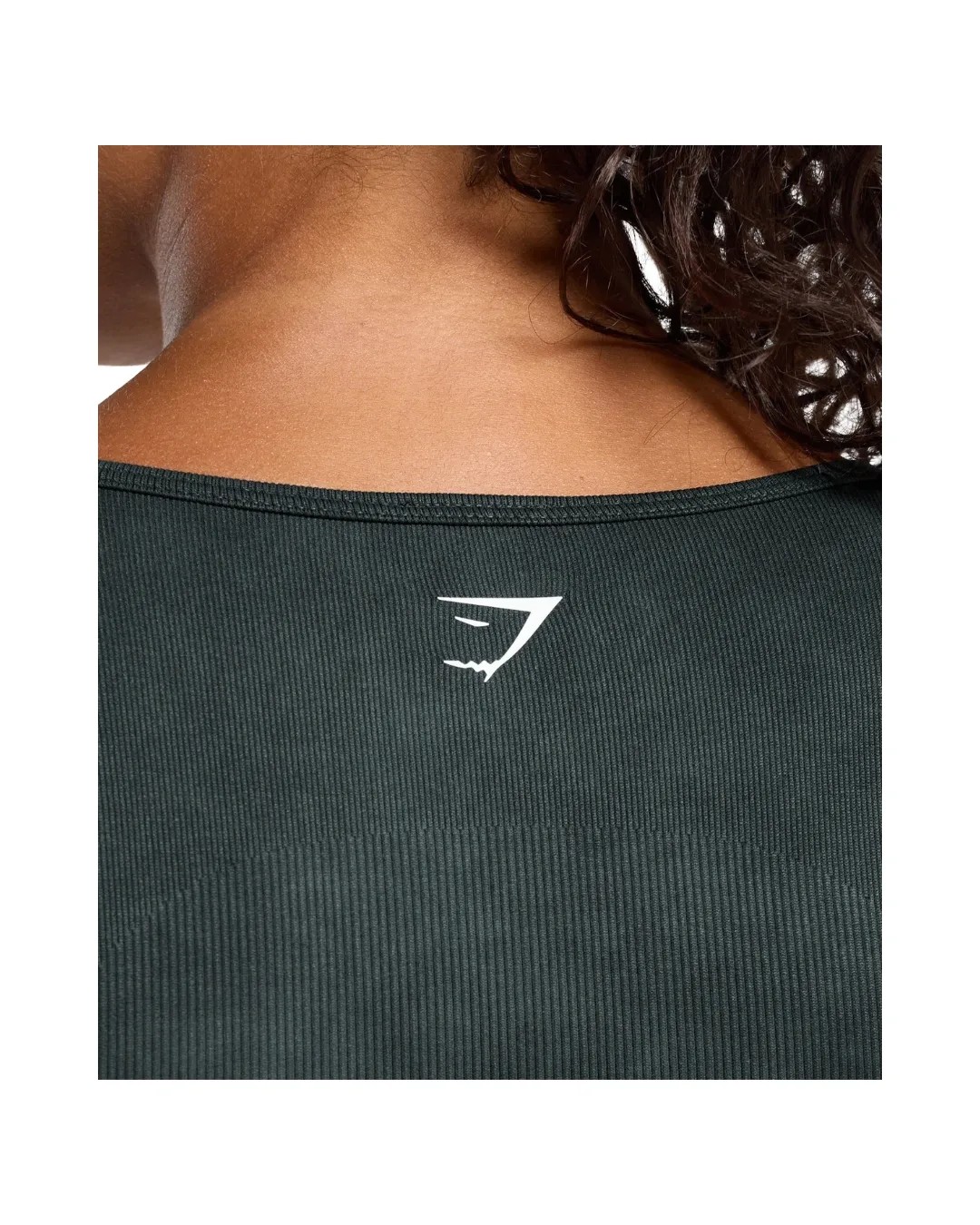 Gymshark Gains Seamless Washed Zip Up Jacket Black - HypeFly India View 5