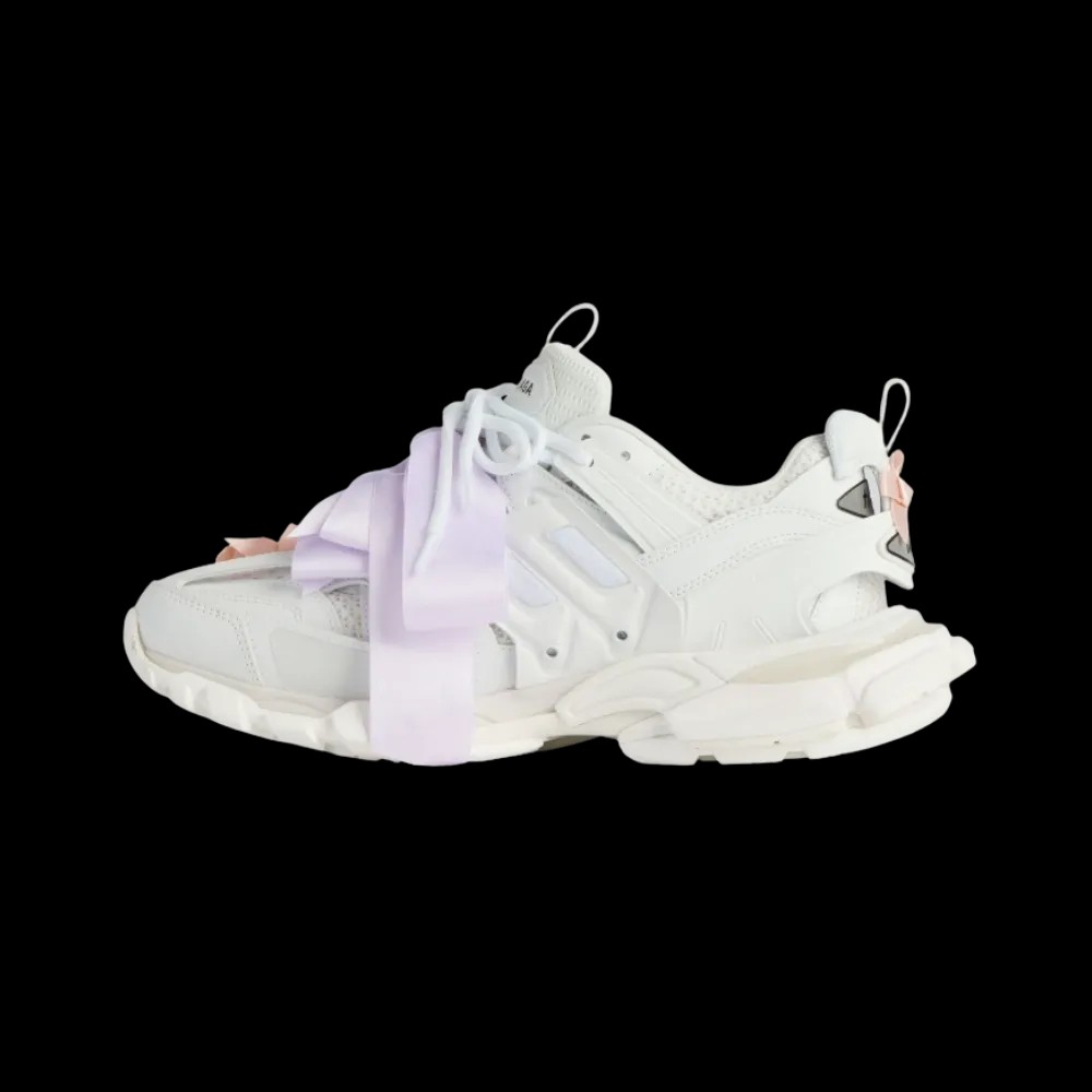 Balenciaga Track Bow Sneaker In White - HypeFly India View 3
