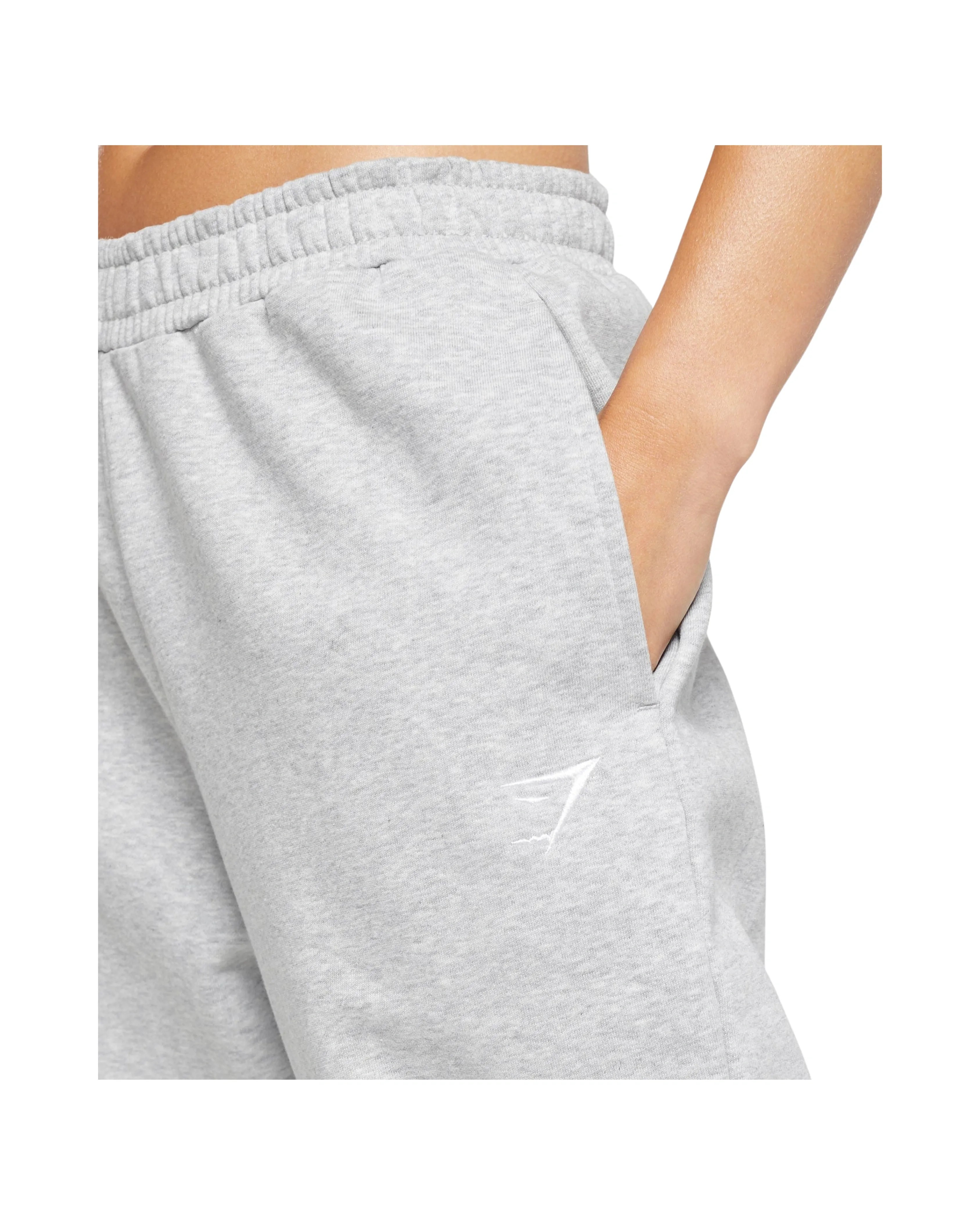 Gymshark Training Fleece Joggers Regular fit Light Grey Core Marl - HypeFly India View 5