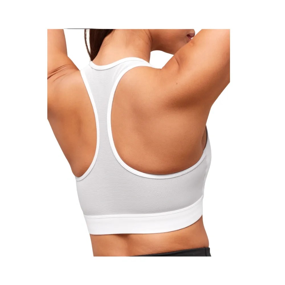 Gymshark Square Neck Sports Bra - Medium Support White  - HypeFly India View 4