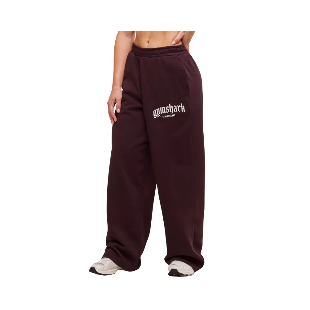 Gymshark Strength Department Wide Leg Joggers Cherry Purple - HypeFly India View 4