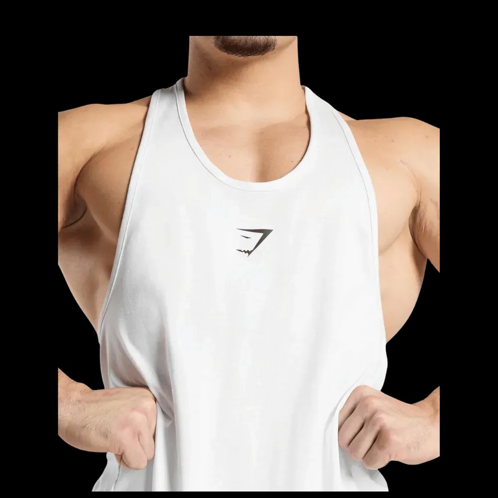 Gymshark Critical Stringer White - HypeFly India View 5