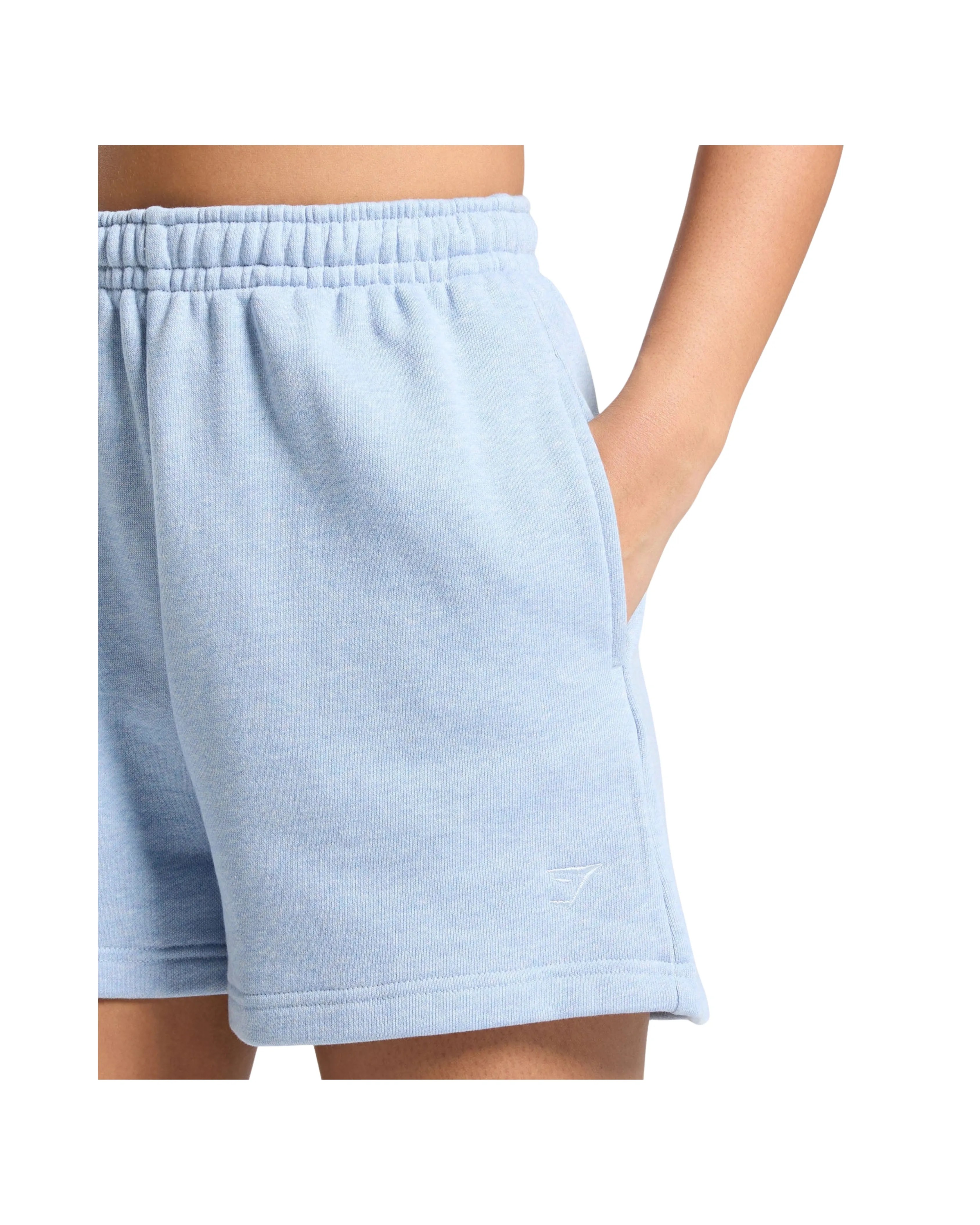 Gymshark Rest Day Sweats 2.0 Shorts regular fit Blue Marl - HypeFly India View 5