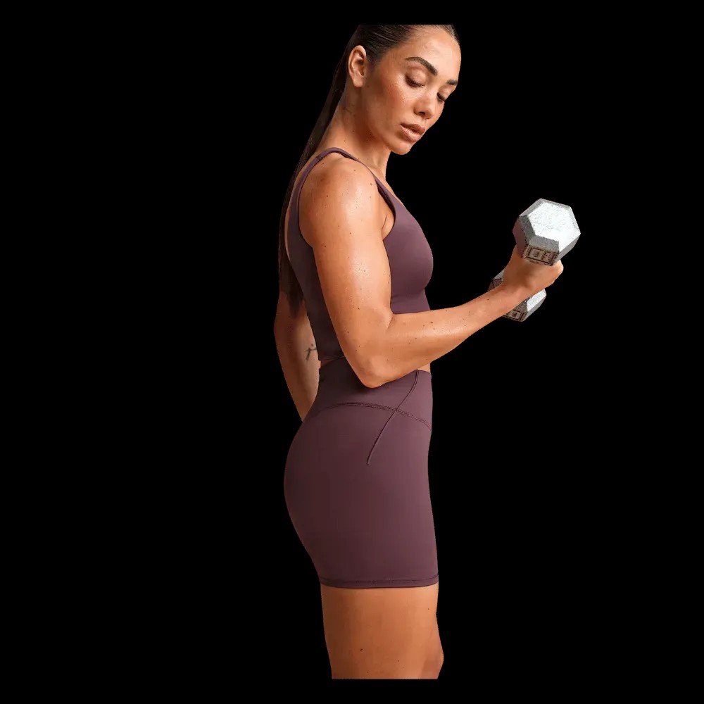 Nike X Skims Matte Women's High-Waisted 3" Boyshorts CURRANT - HypeFly India View 5
