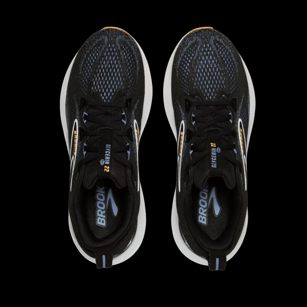 Brooks Glycerin 22 Black Country Blue Orange Pop - HypeFly India View 3