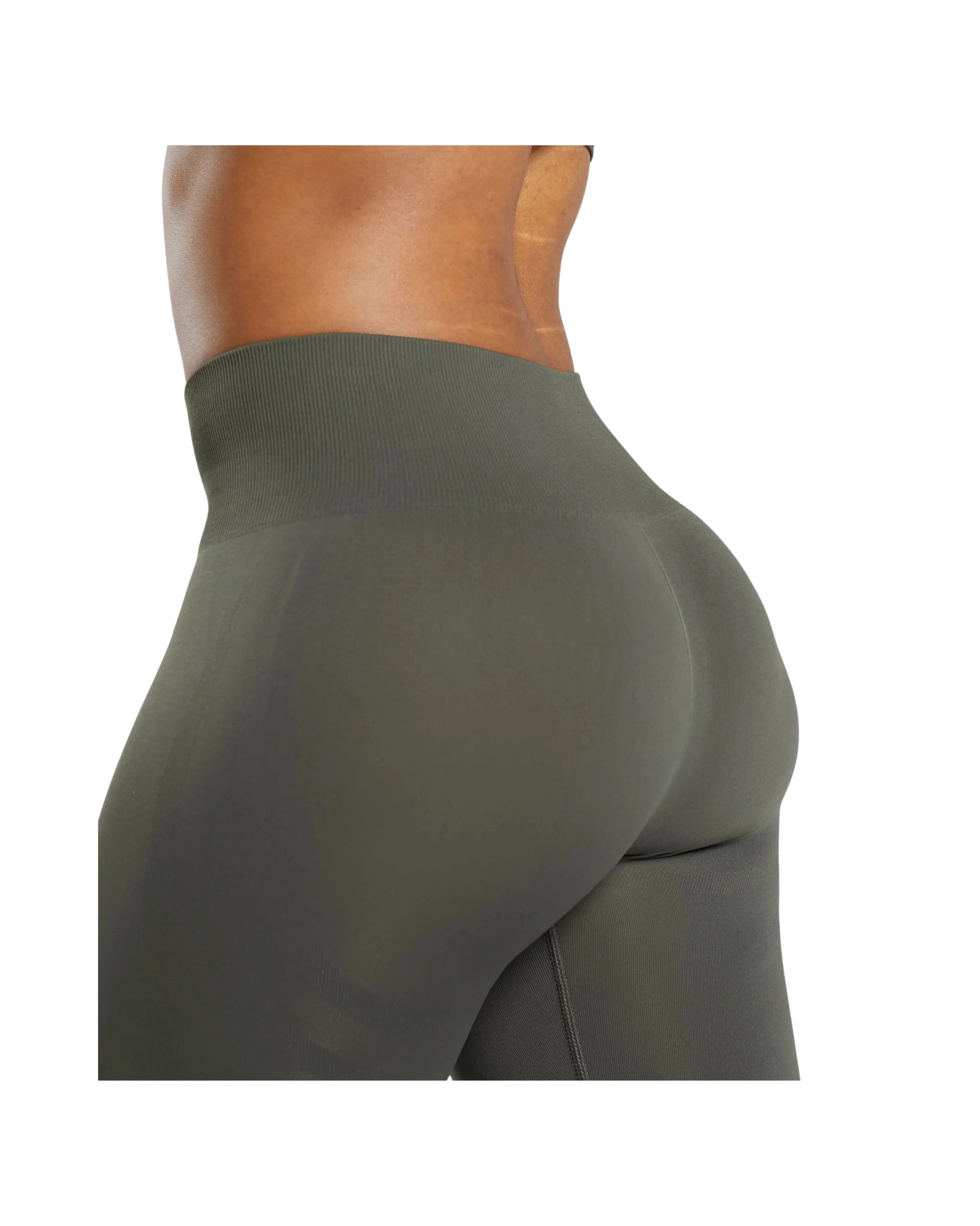 Gymshark Everyday Seamless Leggings Strength Green - HypeFly India View 5