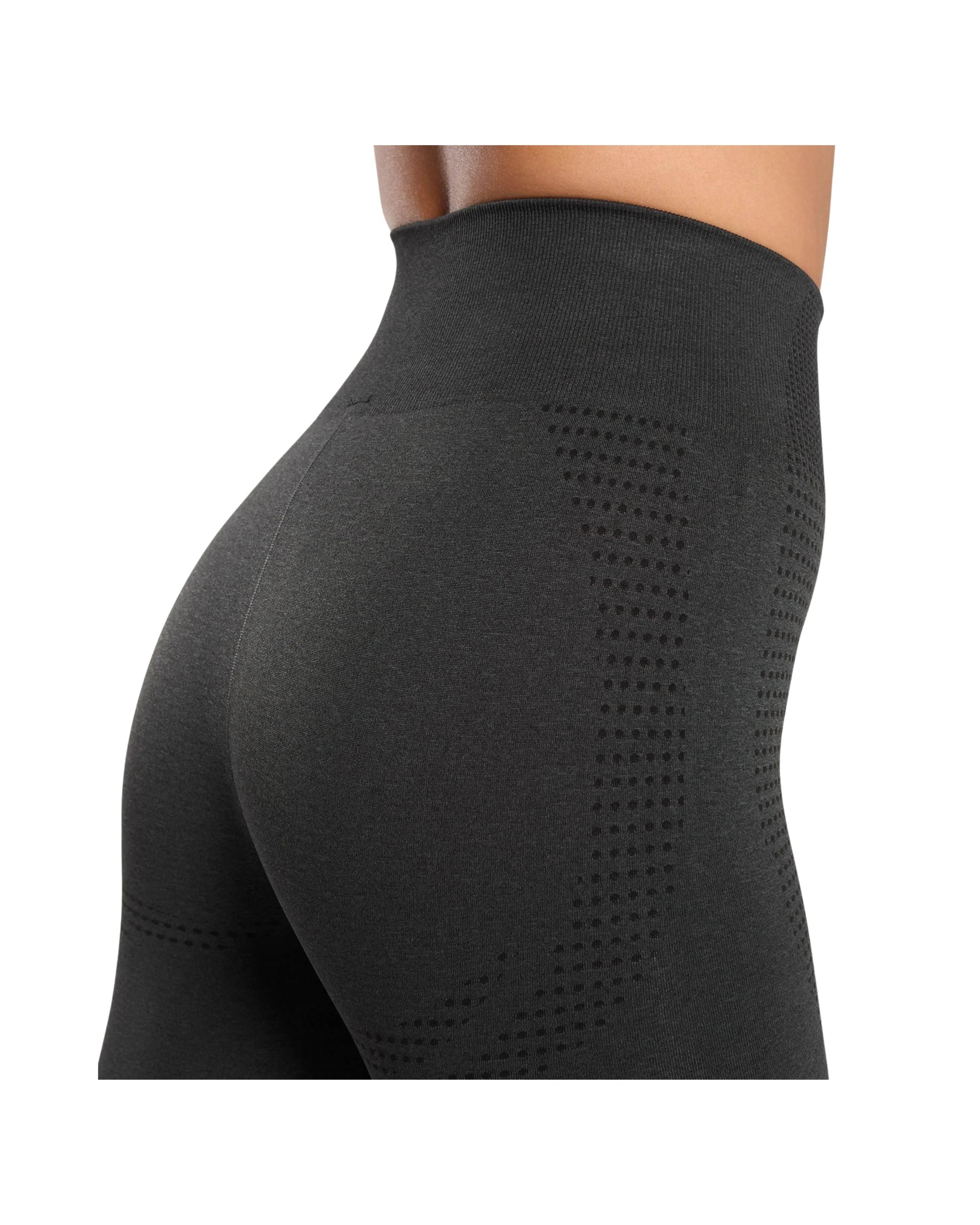 Gymshark Vital Leggings Regular Black Marl - HypeFly India View 5
