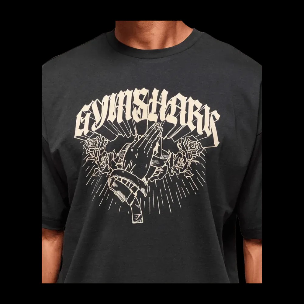 Gymshark Hispanic Heritage T-Shirt Oversized Fit Black - HypeFly India View 2