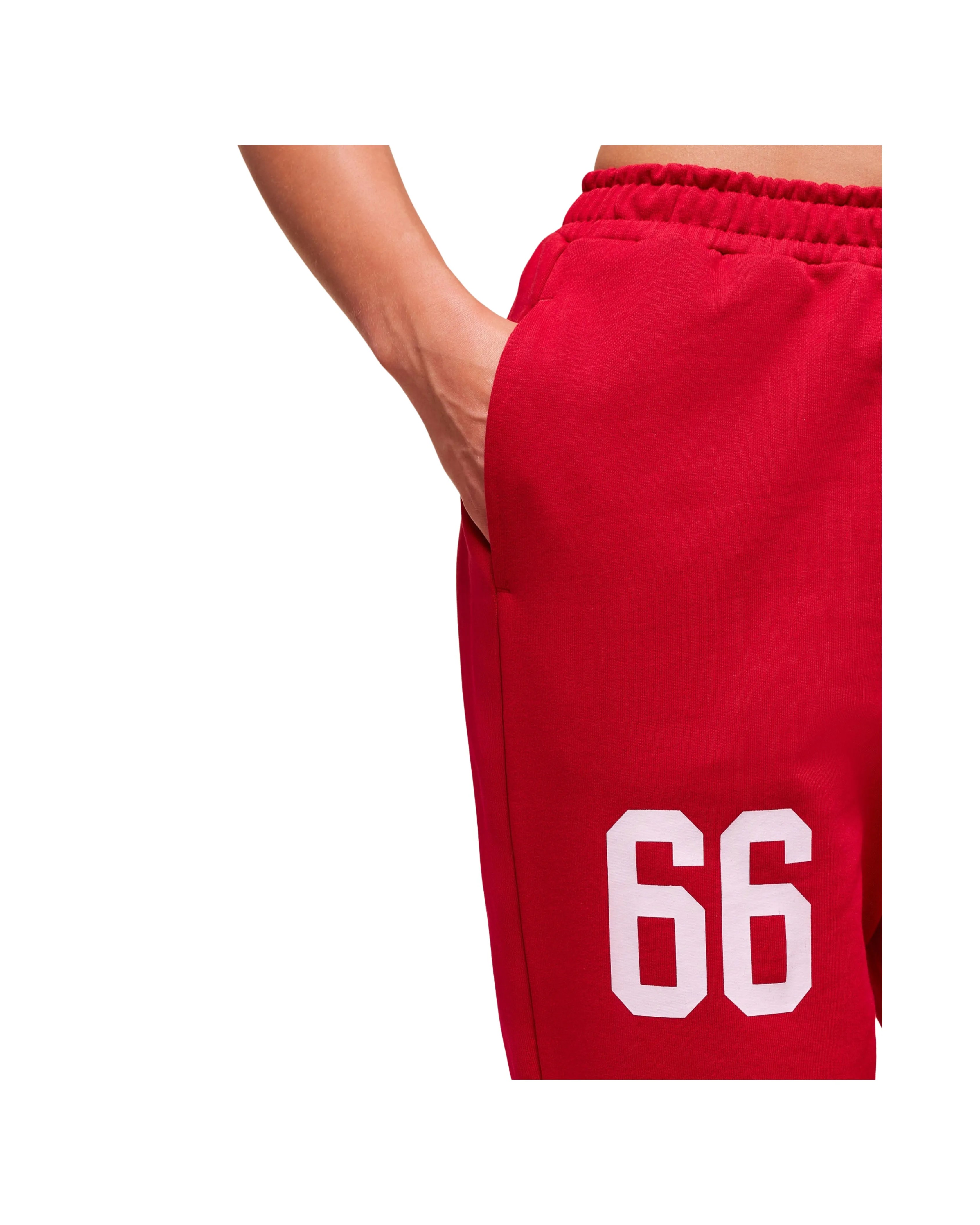 Gymshark Varsity Graphic Oversized Jogger Conditioning Red - HypeFly India View 5