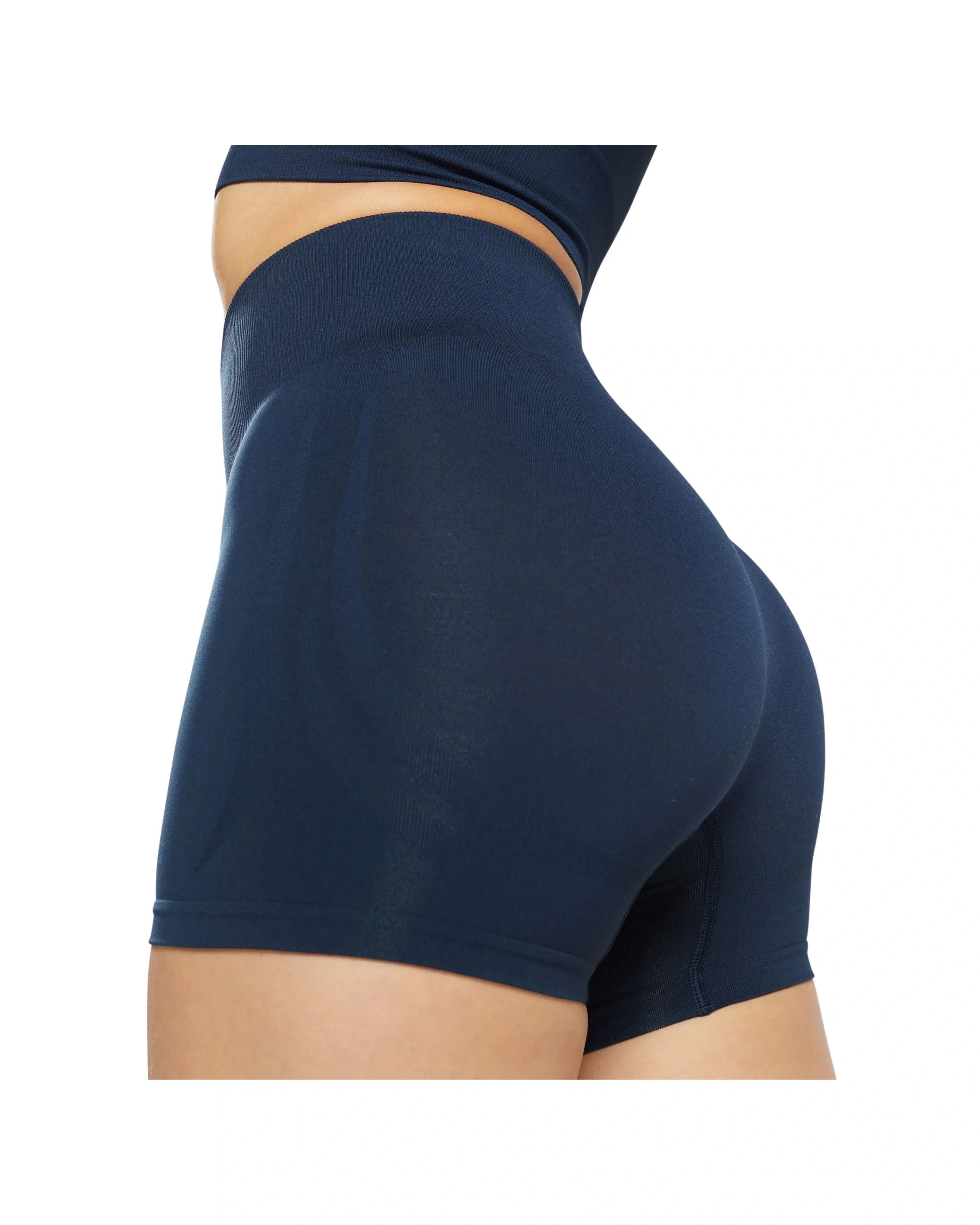 Gymshark Everyday Seamless Shorts Strength Navy - HypeFly India View 5