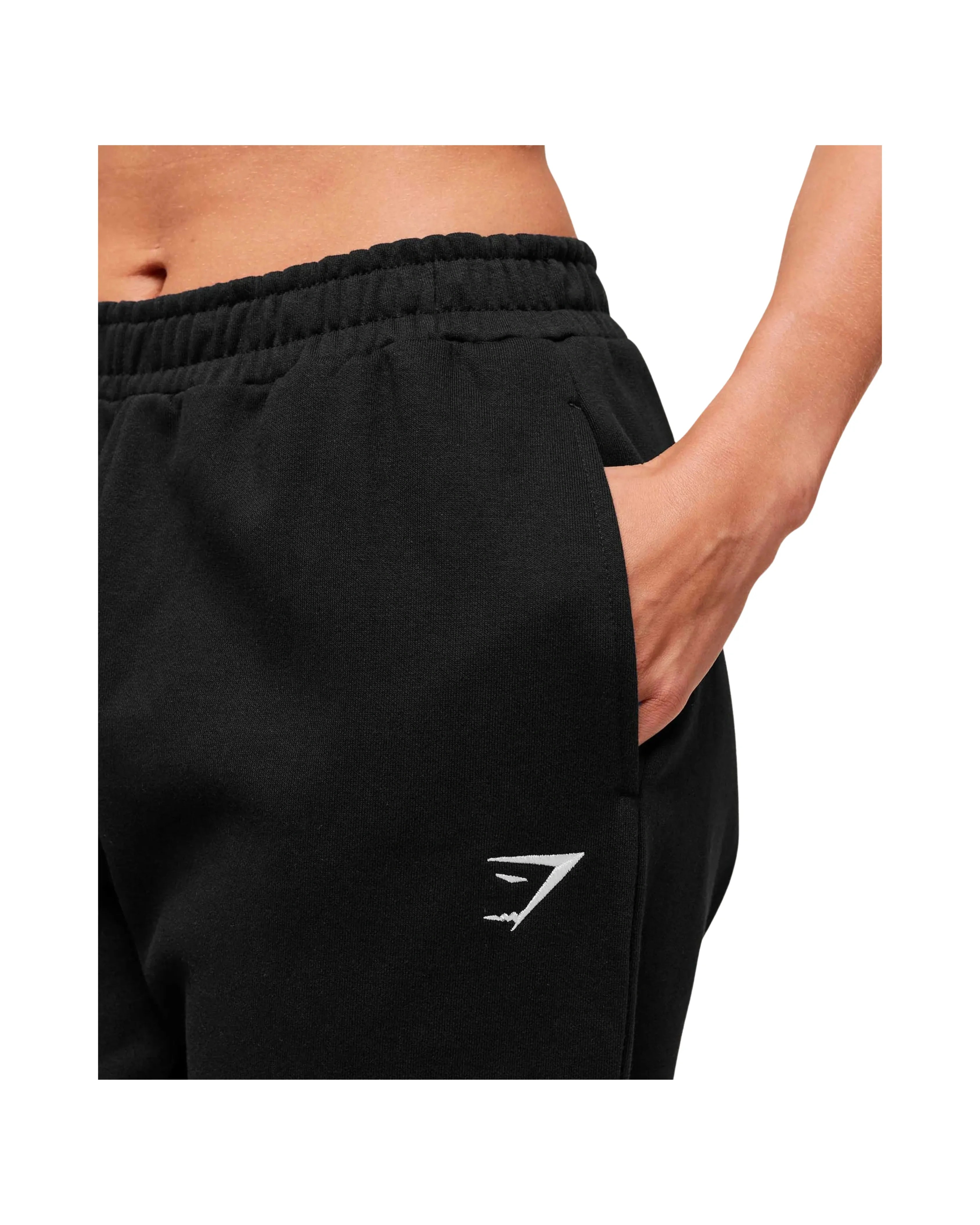Gymshark Training Fleece Joggers Regular fit Black - HypeFly India View 5
